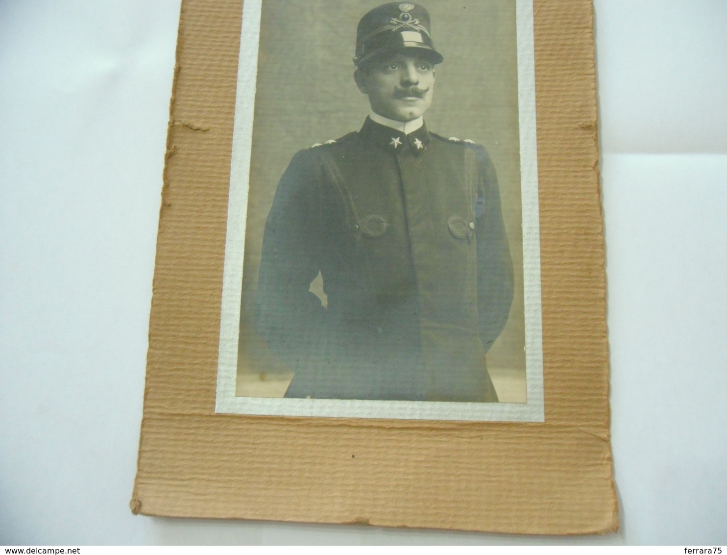 WW1 CDV FOTO RITRATTO VIGILE DEL FUOCO UNIFORME FIRE MAN 1916 CON DEDICA. - Guerra, Militari