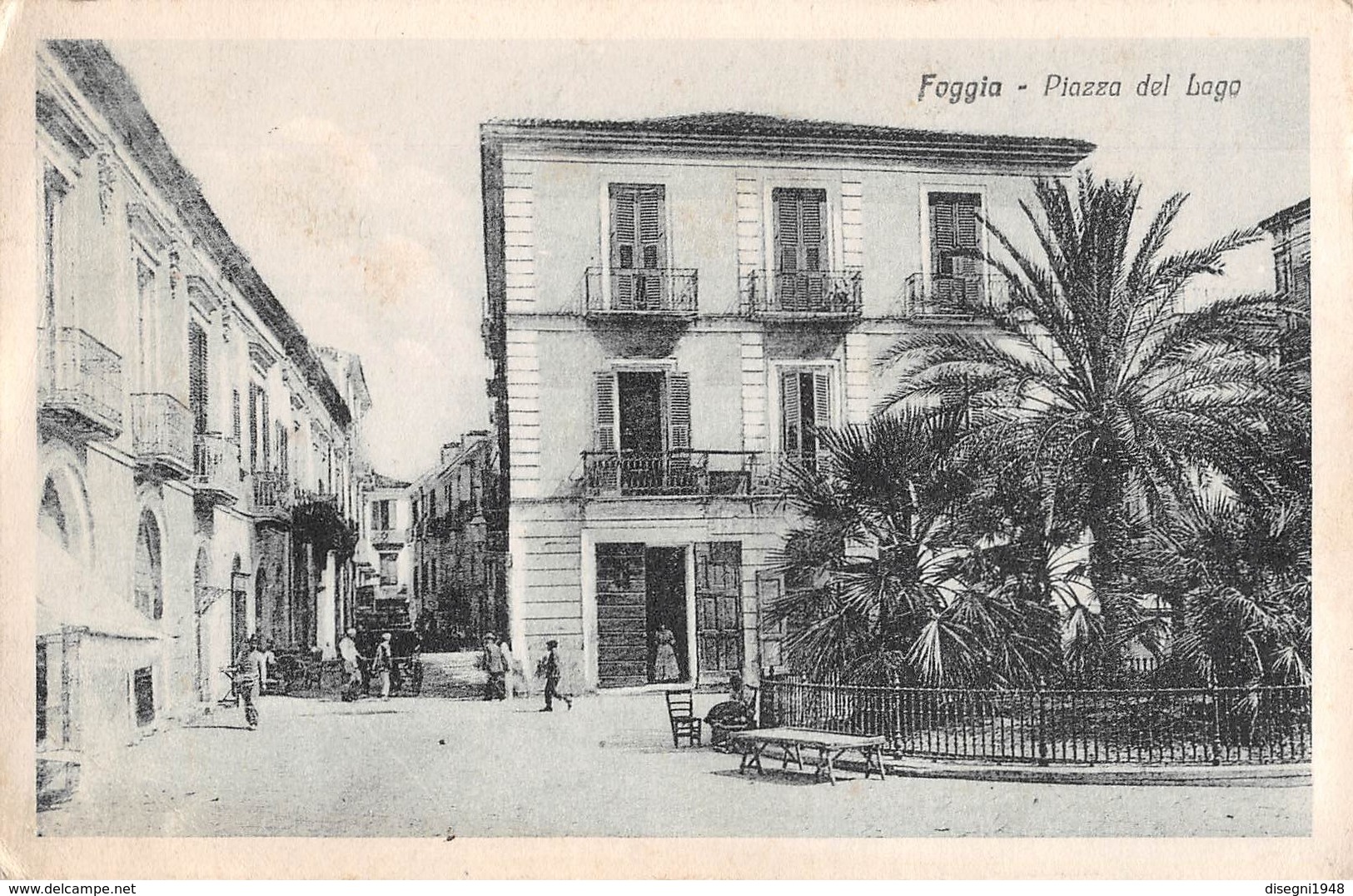 M08570 "FOGGIA-PIAZZA DEL LAGO"ANIMATA-CART. ORIG. NON SPED. - Foggia