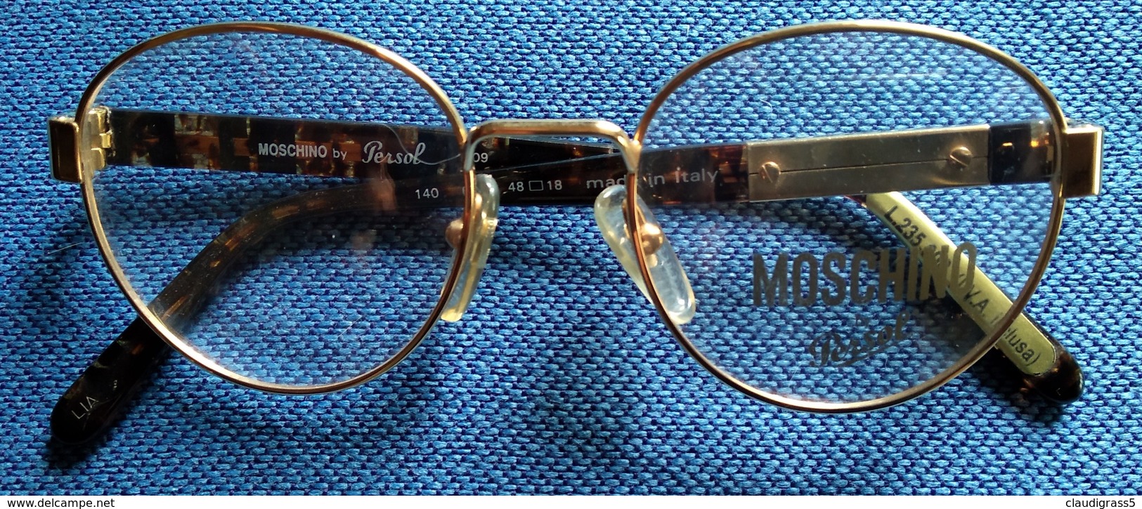 0718 "OCCHIALE PERSOL MOSCHINO M09, COMPLETO DI CUSTODIA" ORIG. - Sun Glasses