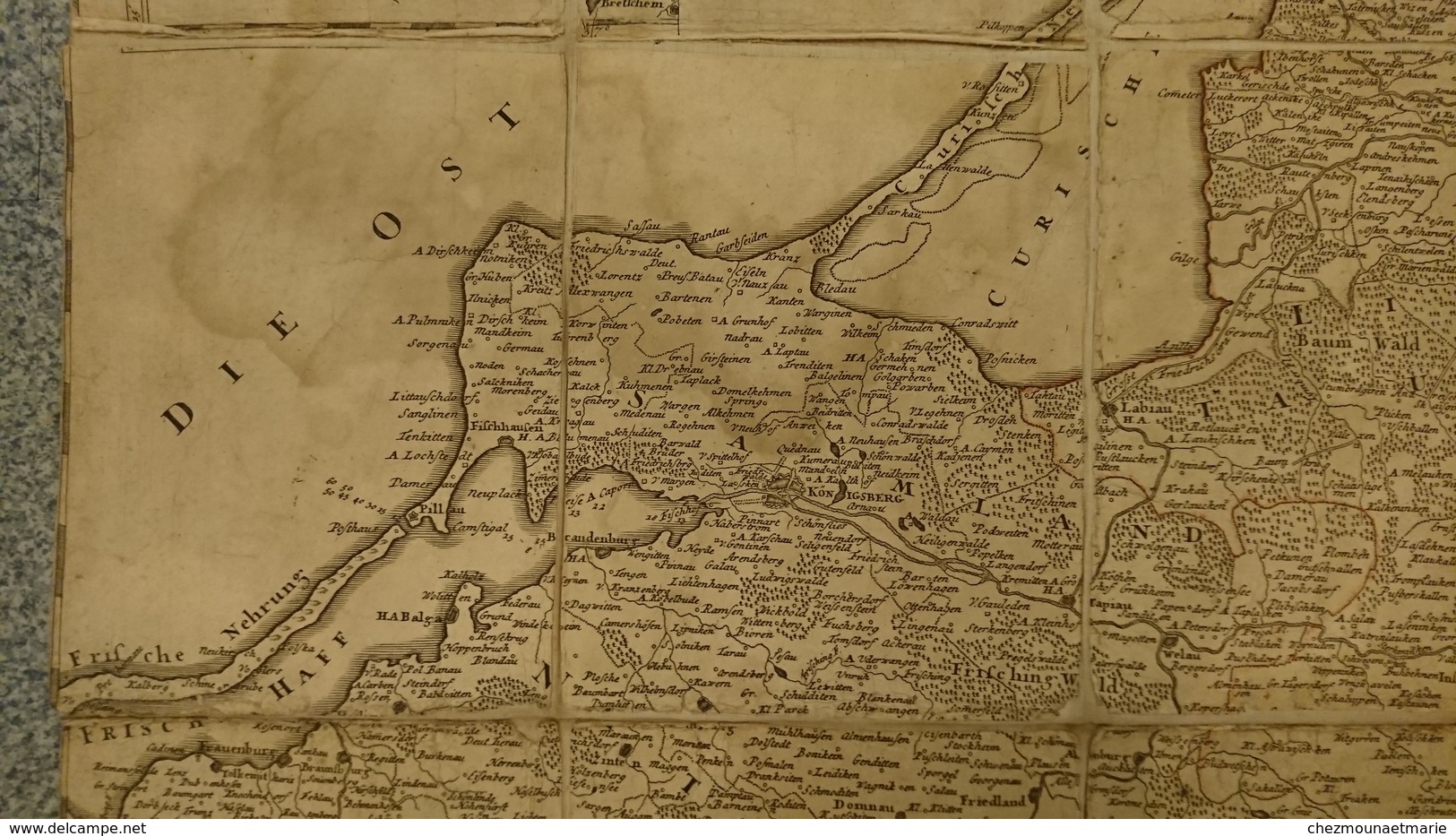 TABULA REGNI BORUSSIAE BORUSSIAM ORIENTALEM EXHIBENS 1775 GUSSEFELD NUREMBERG CARTE PRUSSE - Landkarten