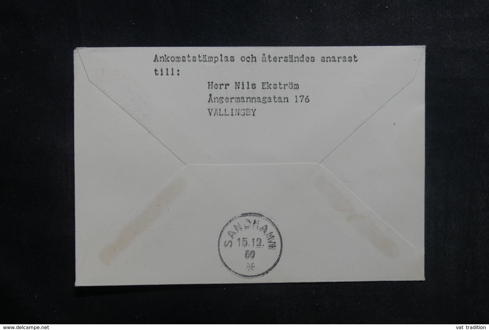 SUÈDE - Enveloppe 1er Vol Par Hélicoptère Bromma- Stockholm's Archipelago En 1959 - L 39828 - Lettres & Documents