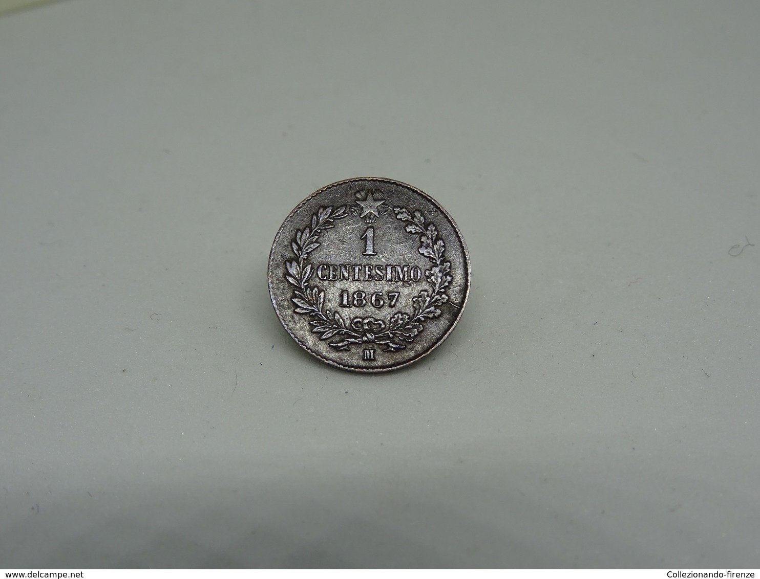 Moneta 1 Cent 1867 Milano Vittorio Emanuele II Re D'Italia - 1861-1878 : Vittoro Emanuele II