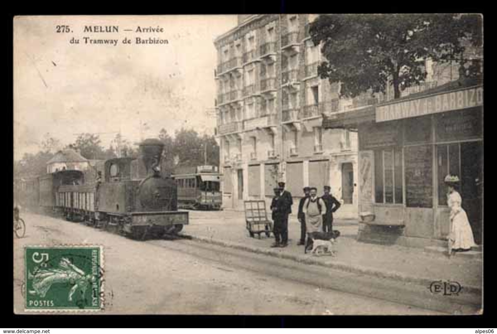 FRANCE, Melun, Arrivee Du Tramway à Vapeur De Barbizon, Animé (77) - Melun