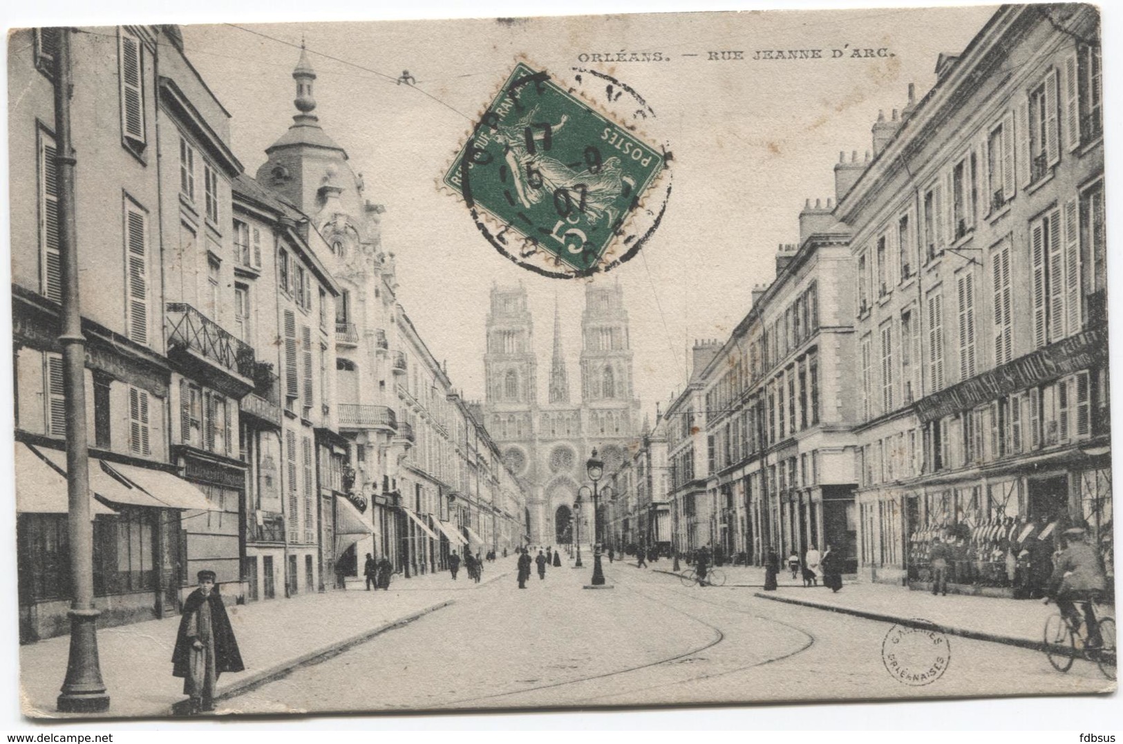 1907 Orléans -  Rue Jeanne D'Arc - Voir LOUIS VETEMENTS - - Orleans