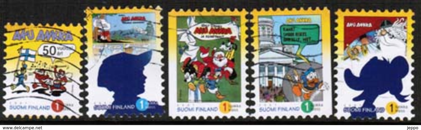 2001 Finland, Donald Duck Complete Used Set. - Used Stamps