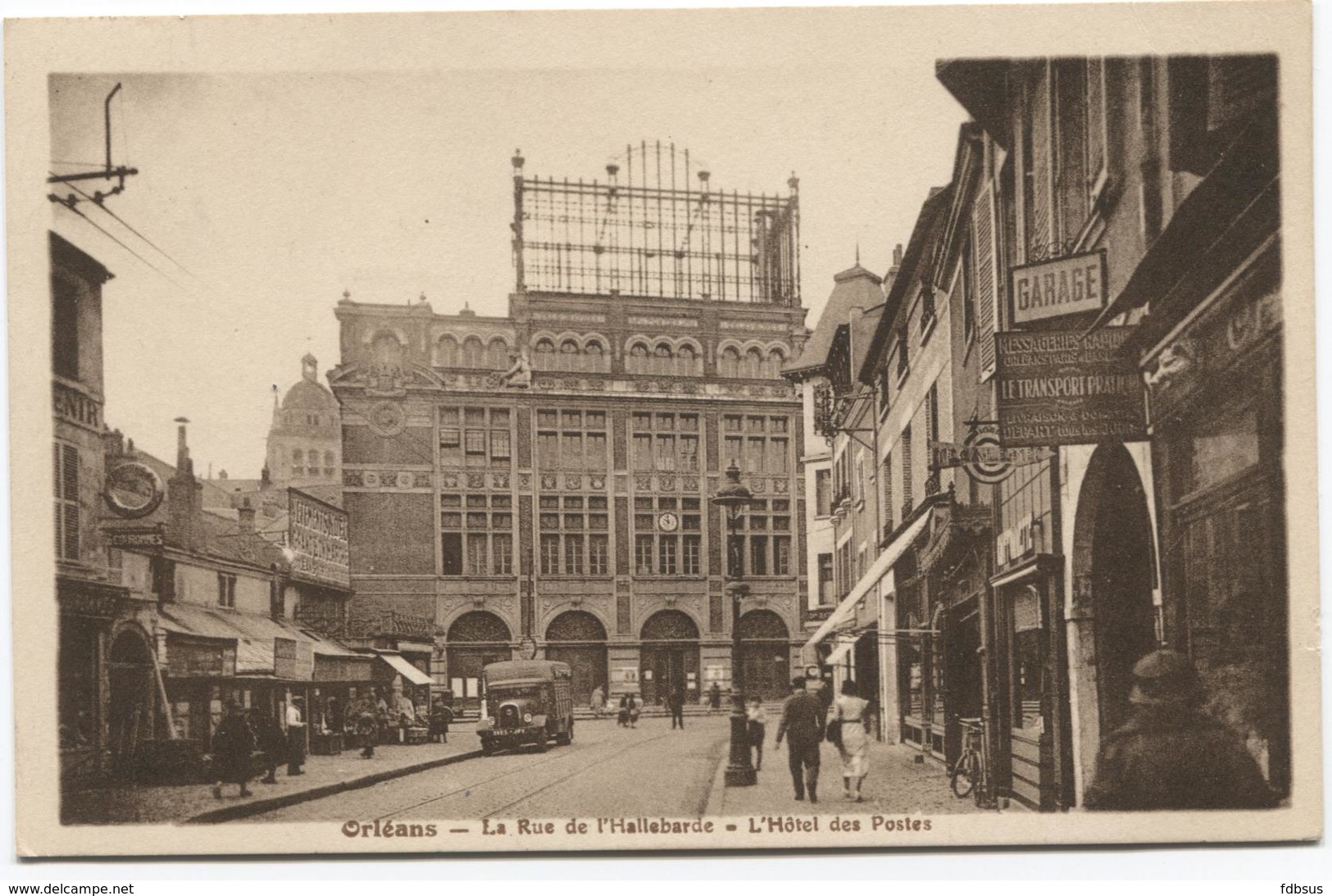 Orléans - La Rue De L'Hallebarde - L'Hotel Des Postes - A Voir Des Magasins - Ed. L Lenormand - Orleans