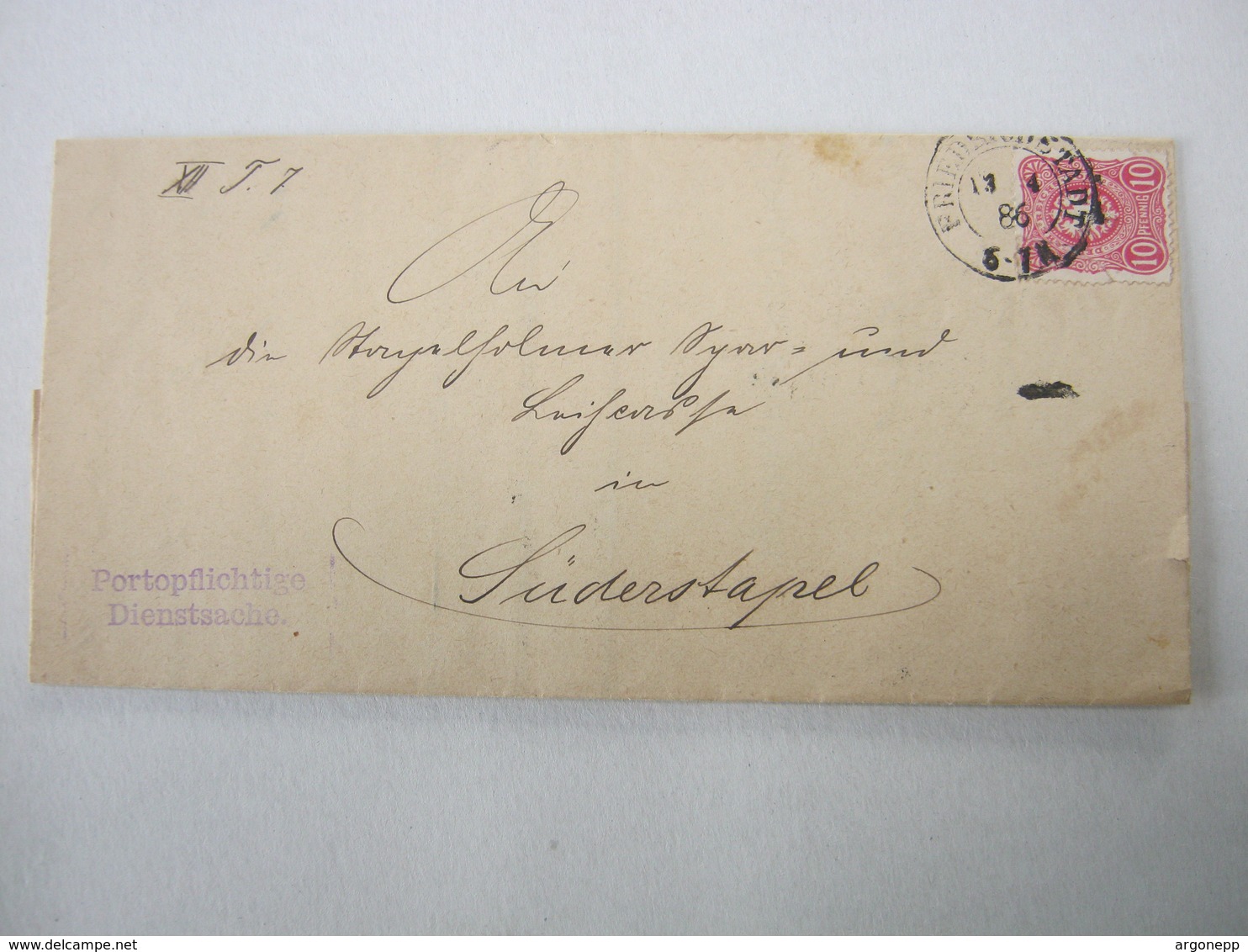 1886 , Friedrichstadt , Klarer Stempel Auf Brief Mit Inhalt - Schleswig-Holstein