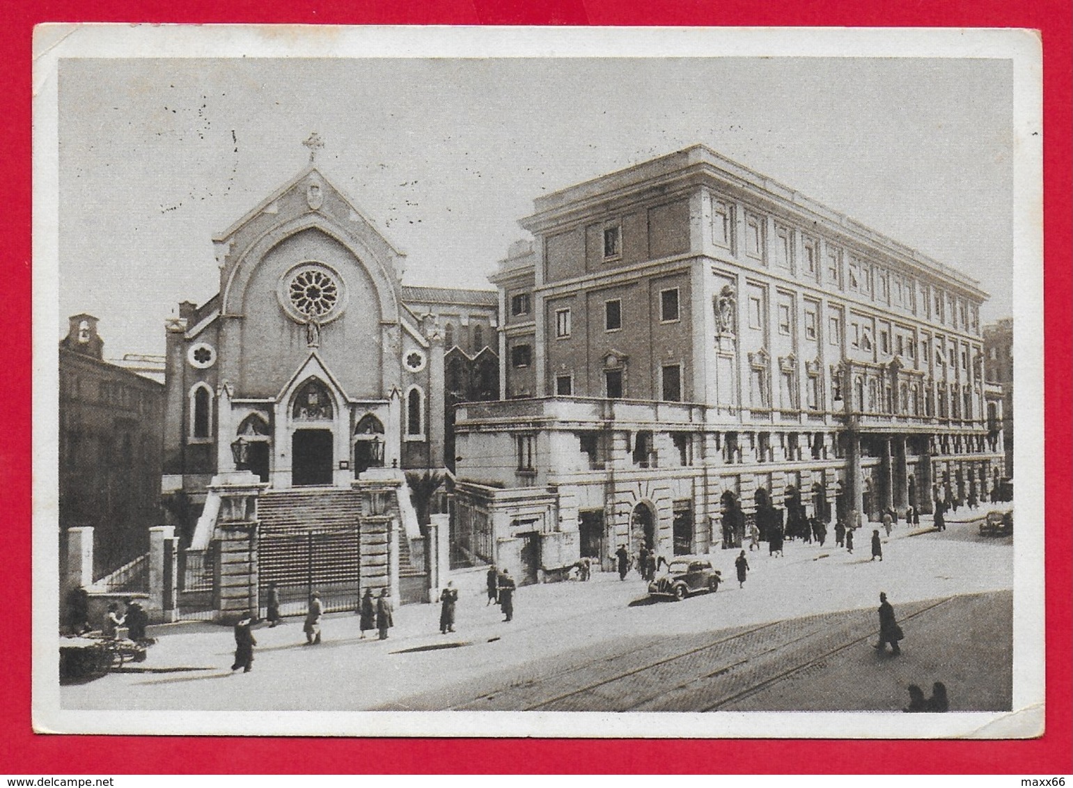 CARTOLINA VG ITALIA - ROMA - Via Merulana - Chiesa Di S. Alfonso E Casa Generalizia Padri Redentoristi - 10 X 15 - 1955 - Chiese E Conventi