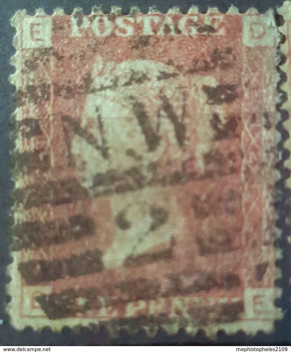 GREAT BRITAIN - Canceled Penny Red - Plate 121 - Sc# 33, SG# 43 - Queen Victoria 1p - Oblitérés