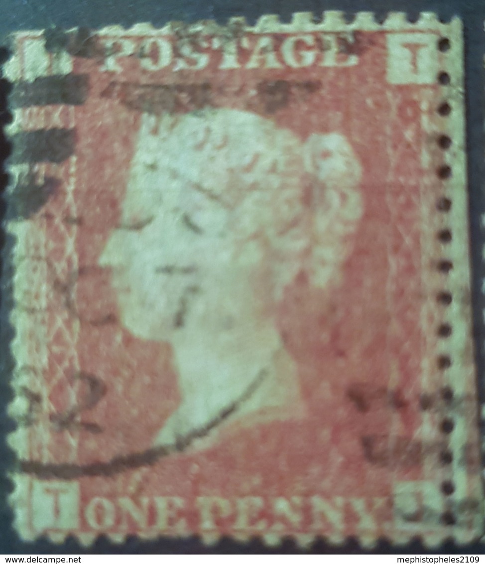 GREAT BRITAIN - Canceled Penny Red - Plate 121 - Sc# 33, SG# 43 - Queen Victoria 1p - Gebraucht