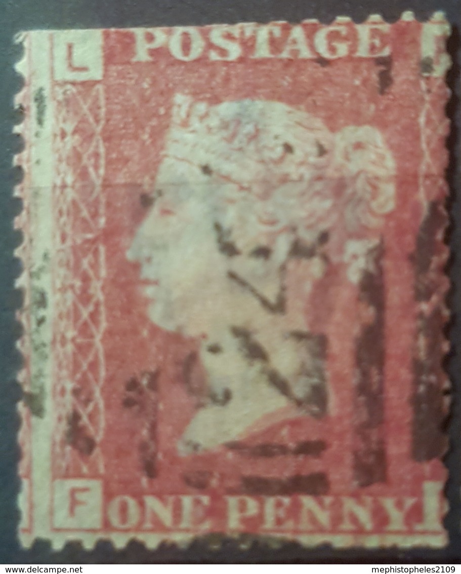 GREAT BRITAIN - Canceled Penny Red - Plate 121 - Sc# 33, SG# 43 - Queen Victoria 1p - Usados