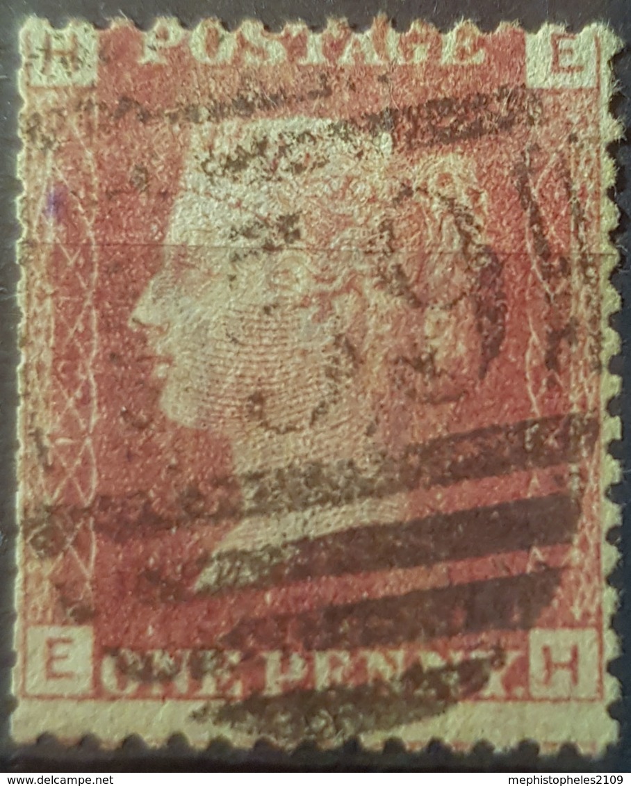 GREAT BRITAIN - Canceled Penny Red - Plate 121 - Sc# 33, SG# 43 - Queen Victoria 1p - Usati