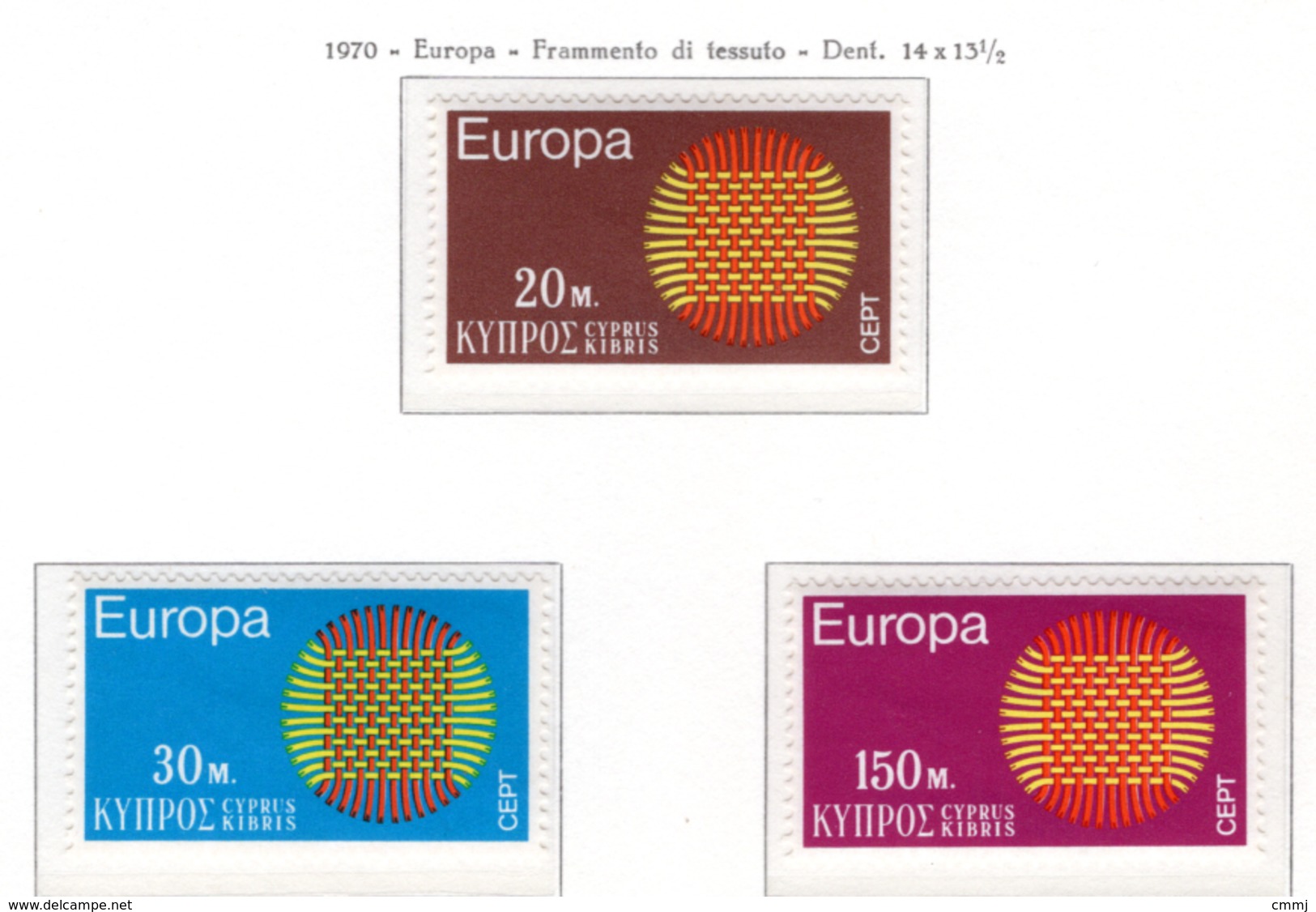 1970 - CIPRO  - Mi. Nr. 332/334 -  NH -  (UP121.32) - Nuovi