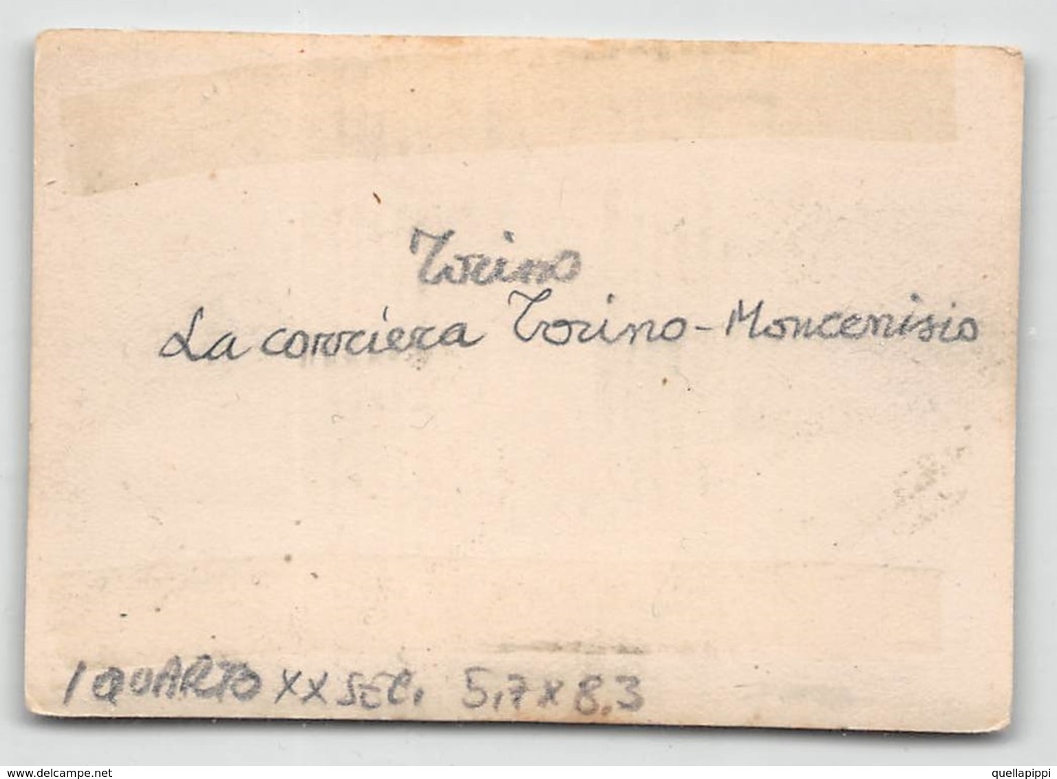 09401 "TORINO - LA CORRIERA TORINO-MONCENISIO - I QUARTO XX SECOLO" ANIMATA.  FOTO ORIGINALE - Automobili