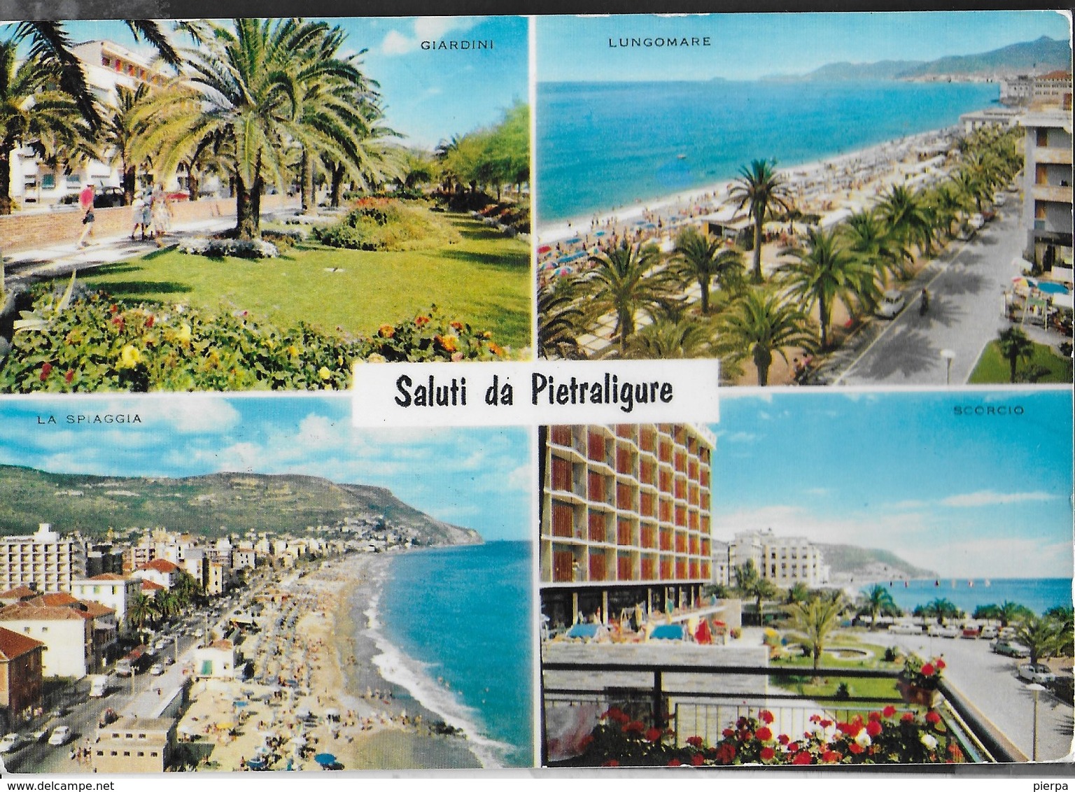 SALUTI DA PIETRA LIGURE - VIAGGIATA 1968 - Saluti Da.../ Gruss Aus...