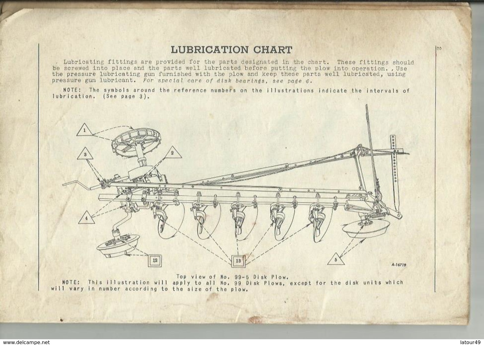 OWNER 'S MANUAL  Mc CORMICK  N O 99 TRACTOR DISK PLOW 48 PAGES - Tractors