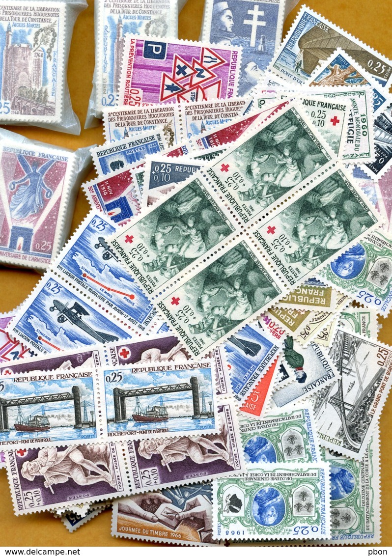 Lot Z872 1000 Timbres à 0,25F Sous Faciale - Collections