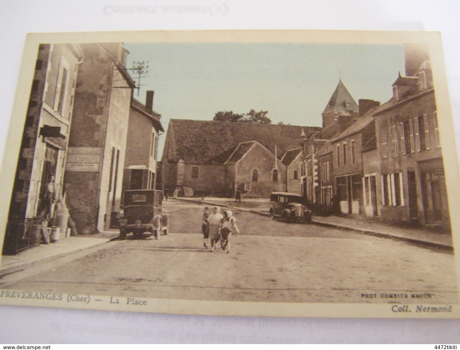 C.P.A.- Préveranges (18) - La Place - Bijouterie - 1936 - SUP (CK 48) - Préveranges