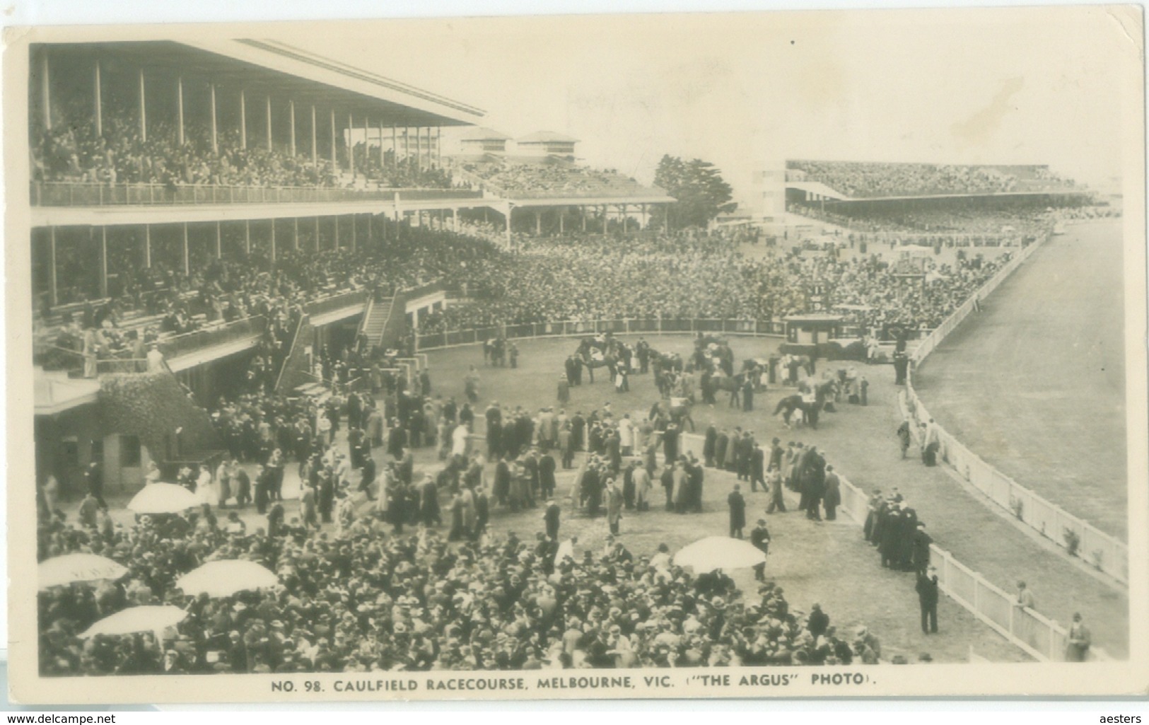 Melbourne 1954; Caulfield Racecourse - Circulated. (Argus Photo) - Melbourne