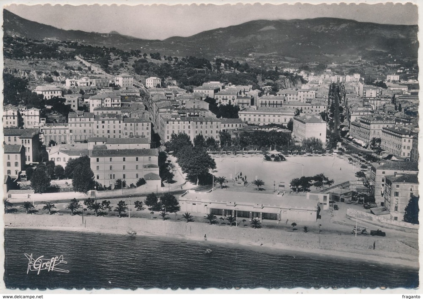 Cpsm Ajaccio Vue Aérienne Place De Gaulle Cours Napoléon Le Casino - Ajaccio