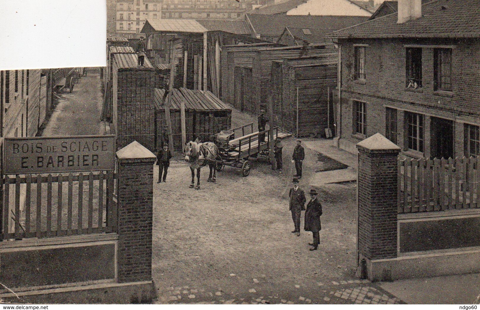 Paris - Entreprise E.Barbier " Bois Et Sciage "  (voir état) - Autres & Non Classés