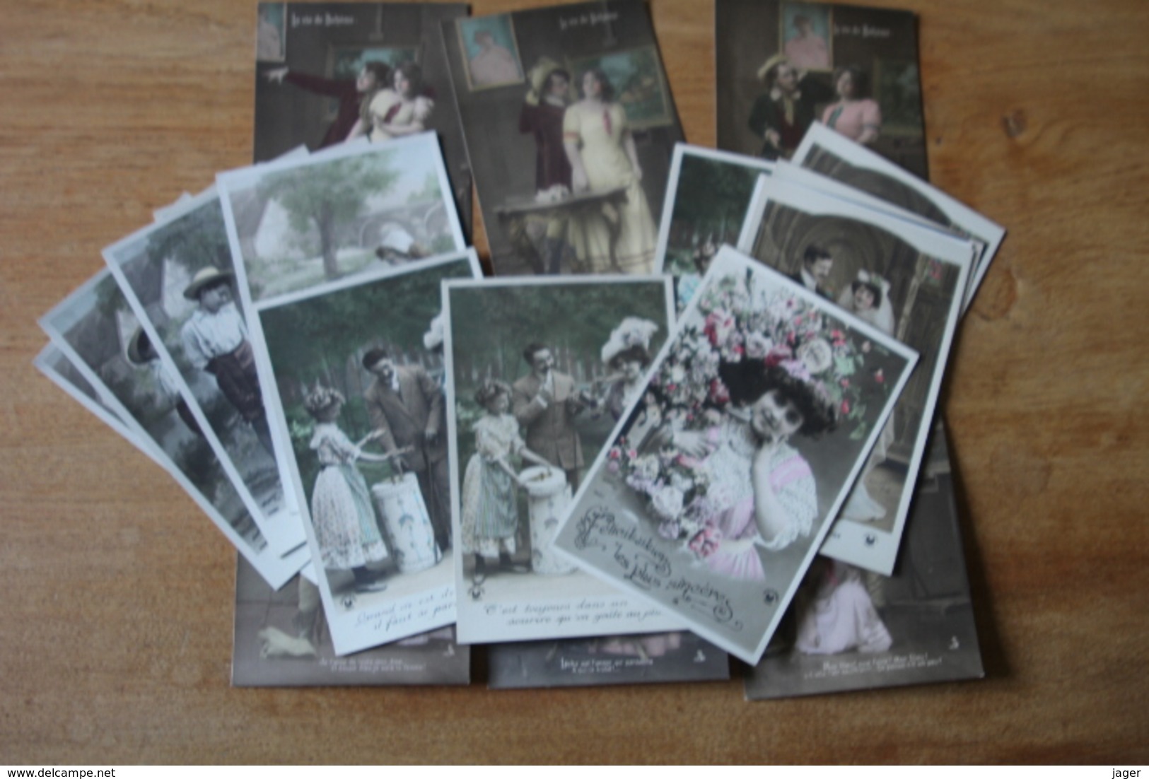 Lot De 20 Cartes Postales Anciennes Dite Fantaisie Belle Serie    Lot 1 - Autres & Non Classés