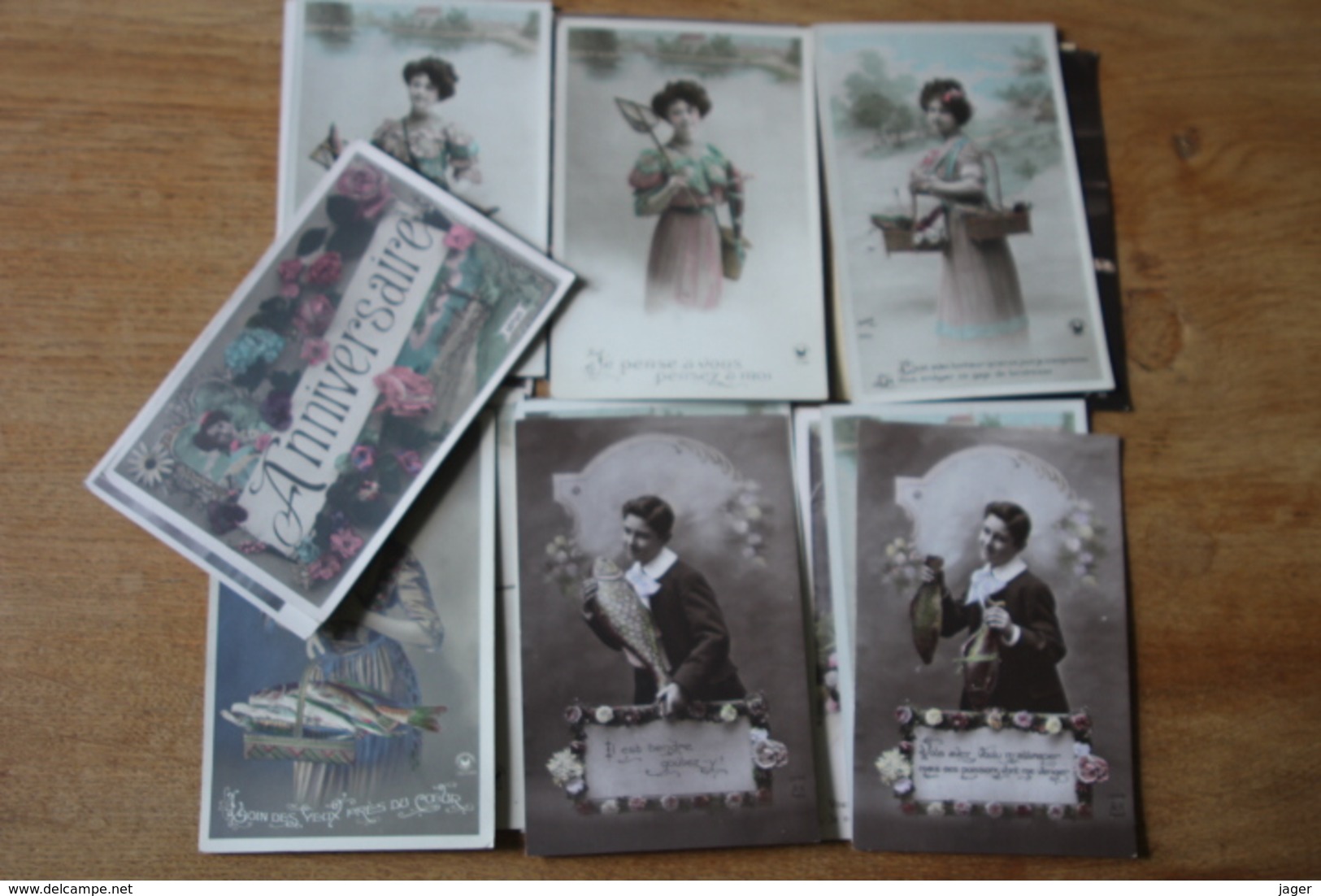 Lot De 20 Cartes Postales Anciennes Dite Fantaisie Belle Serie    Lot 3 - Autres & Non Classés