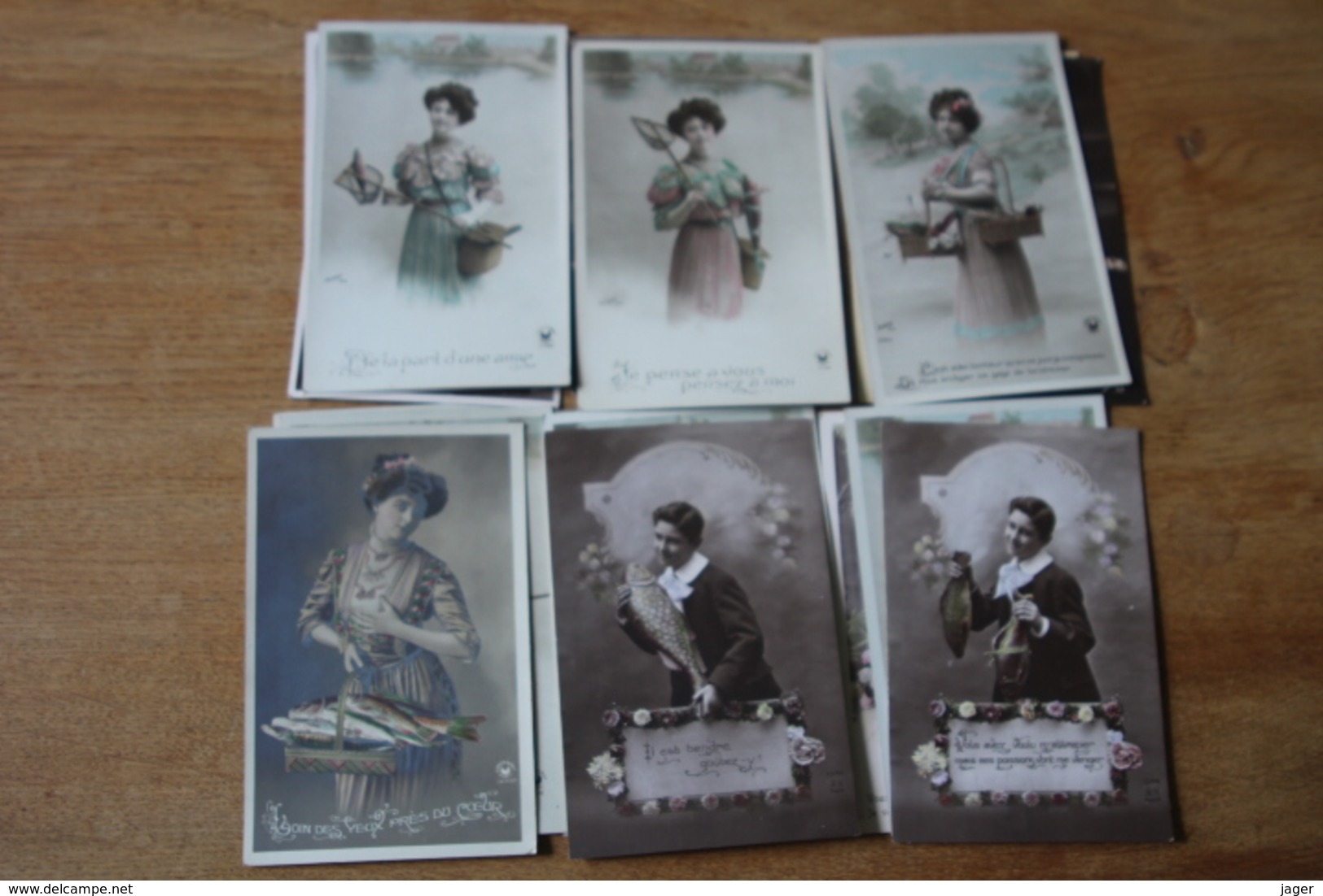 Lot De 20 Cartes Postales Anciennes Dite Fantaisie Belle Serie    Lot 3 - Autres & Non Classés