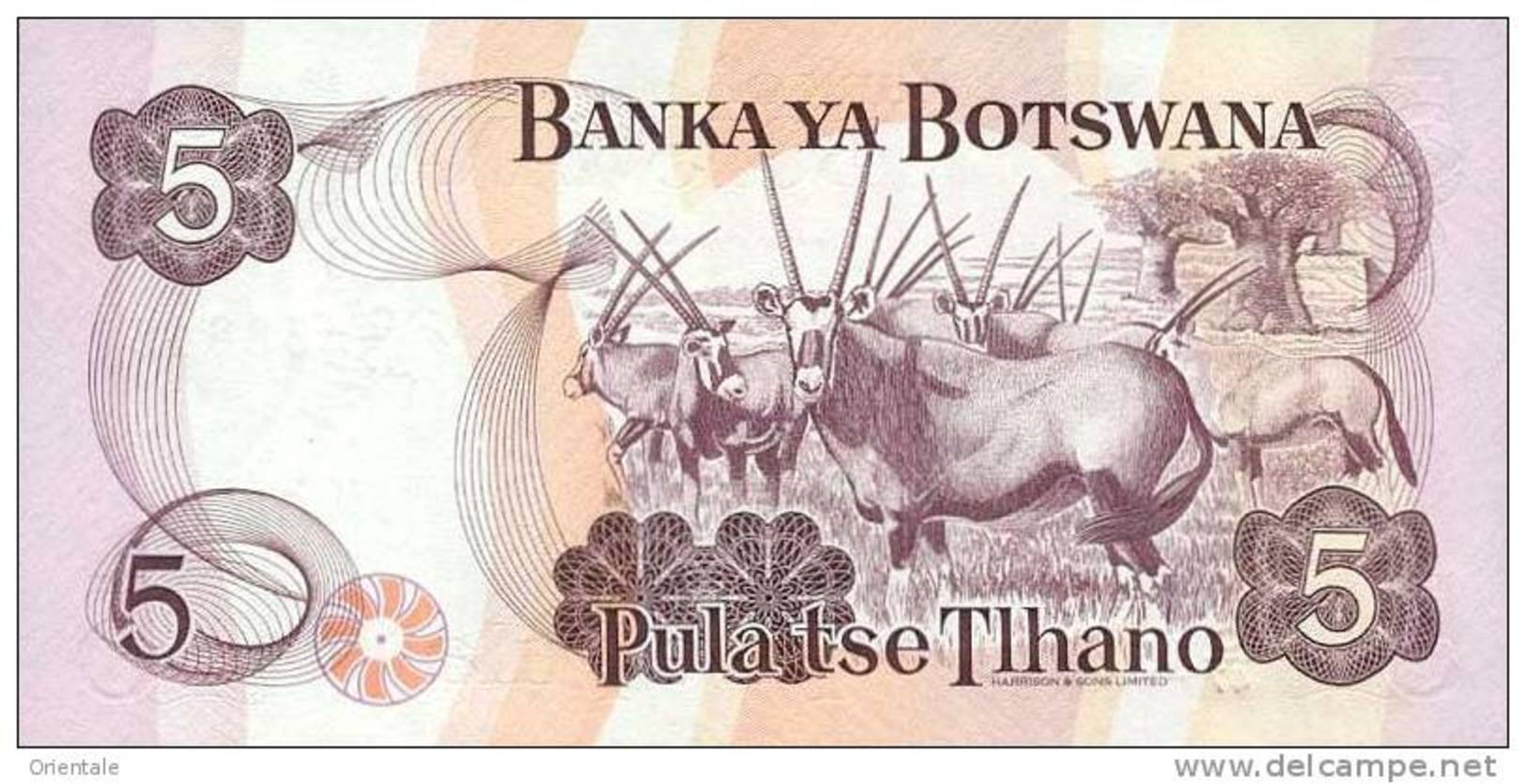 BOTSWANA P. 11a 5 P 1992 UNC - Botswana