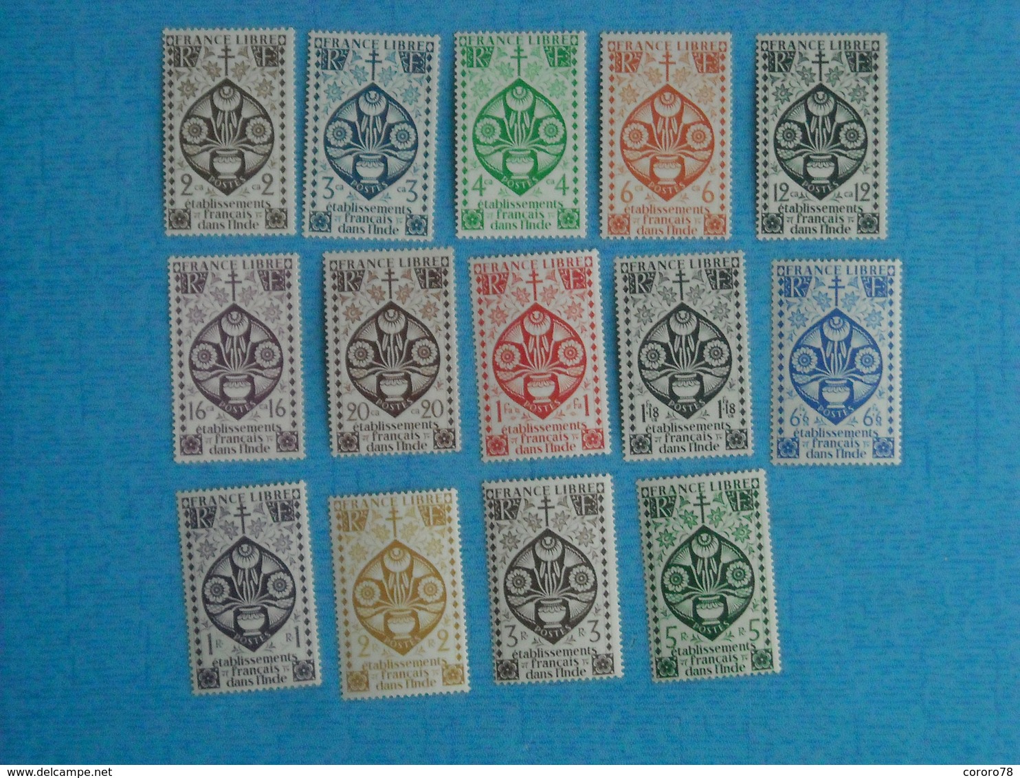 ETABLISSEMENT FRANCAIS DANS L'INDE -série Neuve Xx N° 217/30 - Unused Stamps