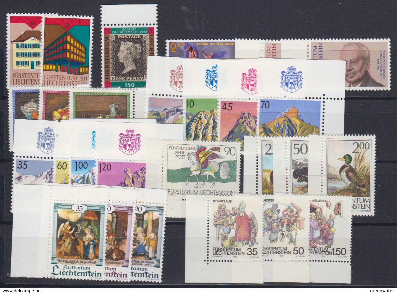 Liechtenstein 1990 Year (see Scan) ** Mnh (44290) - Annate Complete