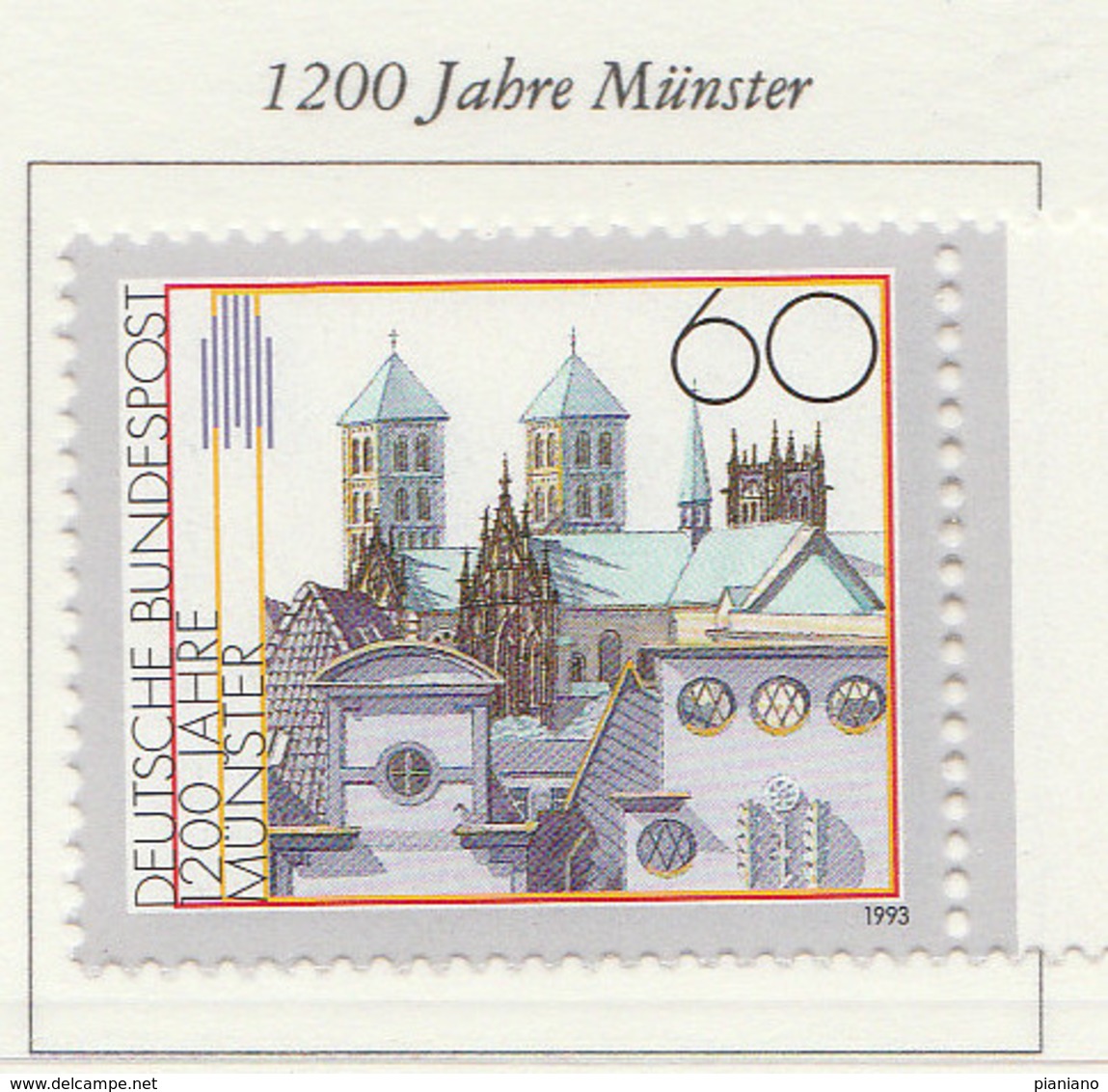 PIA -GER-  1993  : 12° Centenario Della Città Di Munster -  (Yv 1477) - Unused Stamps