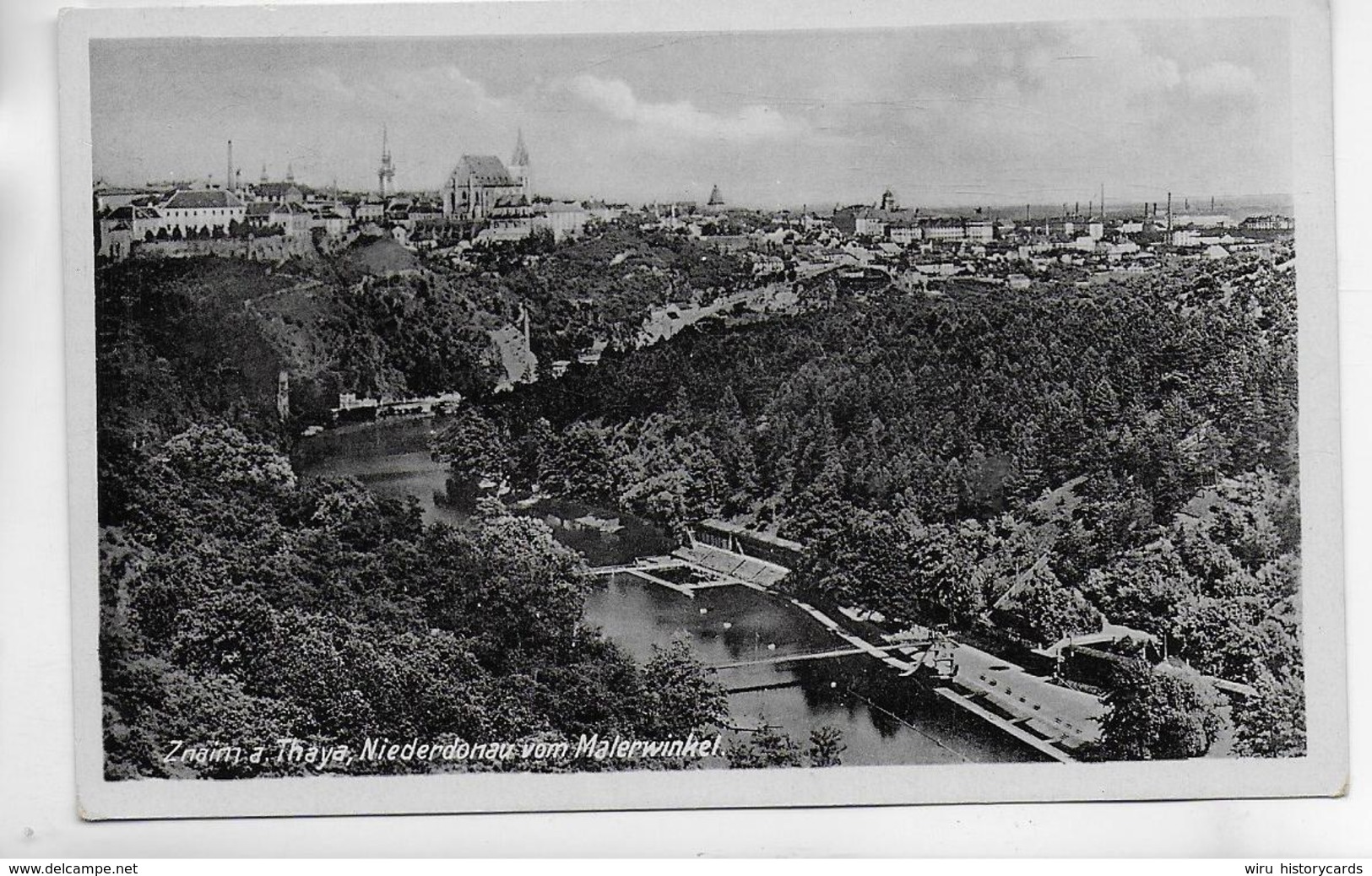 AK 0303  Znaim An Der Thaya - Panorama Um 1940 - Tschechische Republik