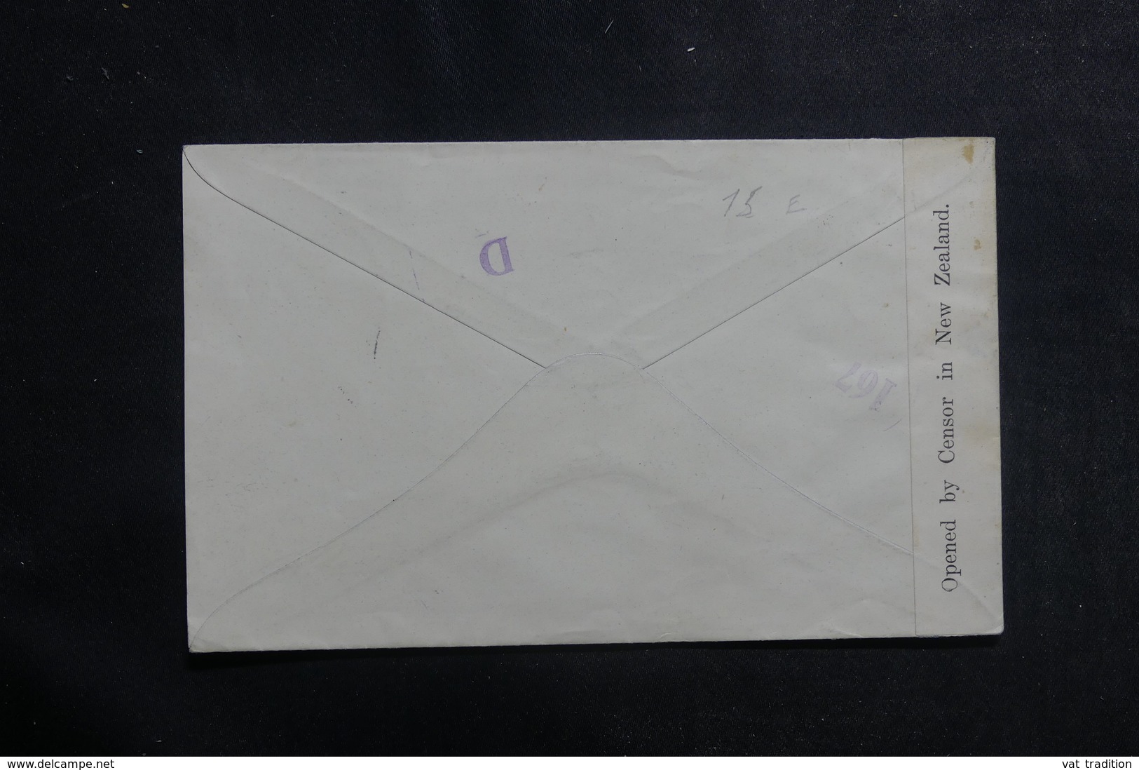 NOUVELLE ZÉLANDE - Enveloppe Pour La Croix Rouge De Genève Avec Contrôle Postal - L 39917 - Brieven En Documenten
