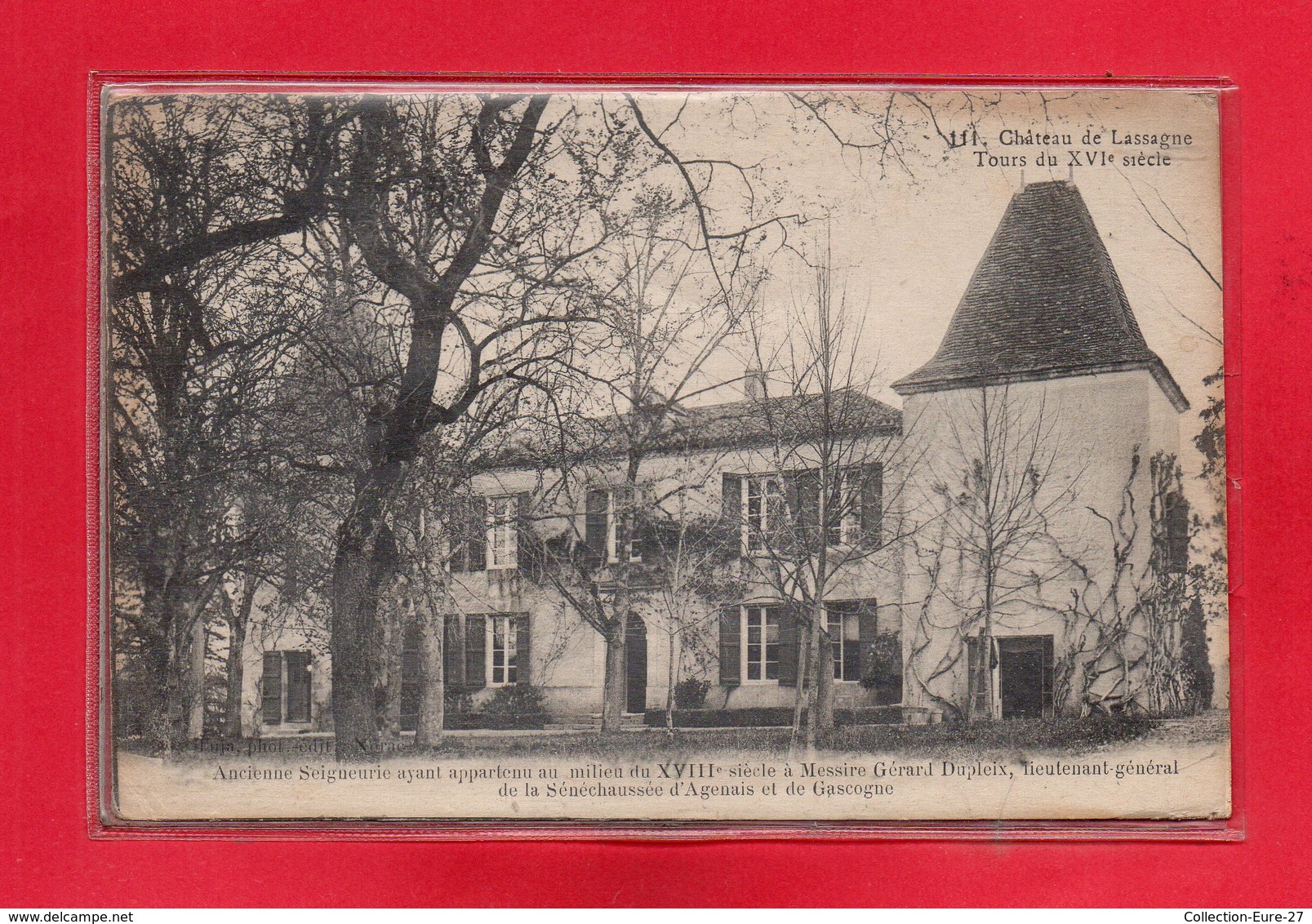 47-CPA MONCRABEAU - CHATEAU DE LASSAGNE - Autres & Non Classés