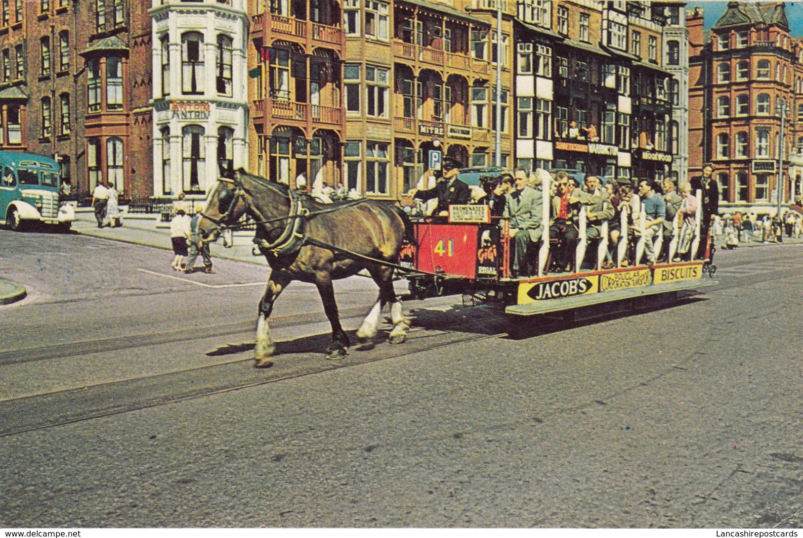 Postcard Horse Tram Isle Of Man By Ranscombe PU Douglas 1967 My Ref  B13546 - Isola Di Man (dell'uomo)