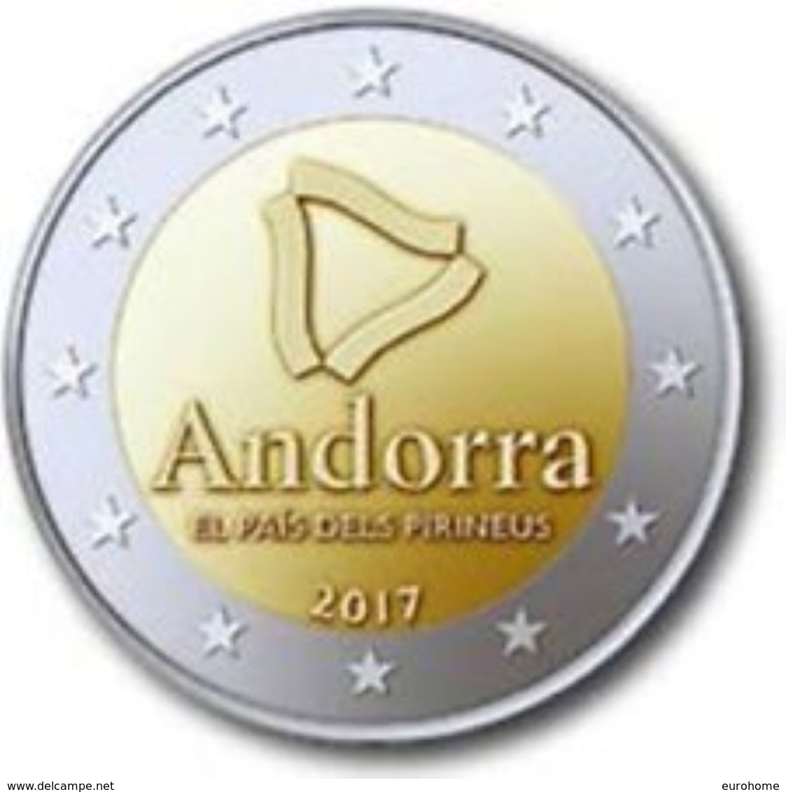 Andorra 2017    2 Euro Commemo  Land Van De Pyreneën    UNC Uit De Coincard  !! - Andorre