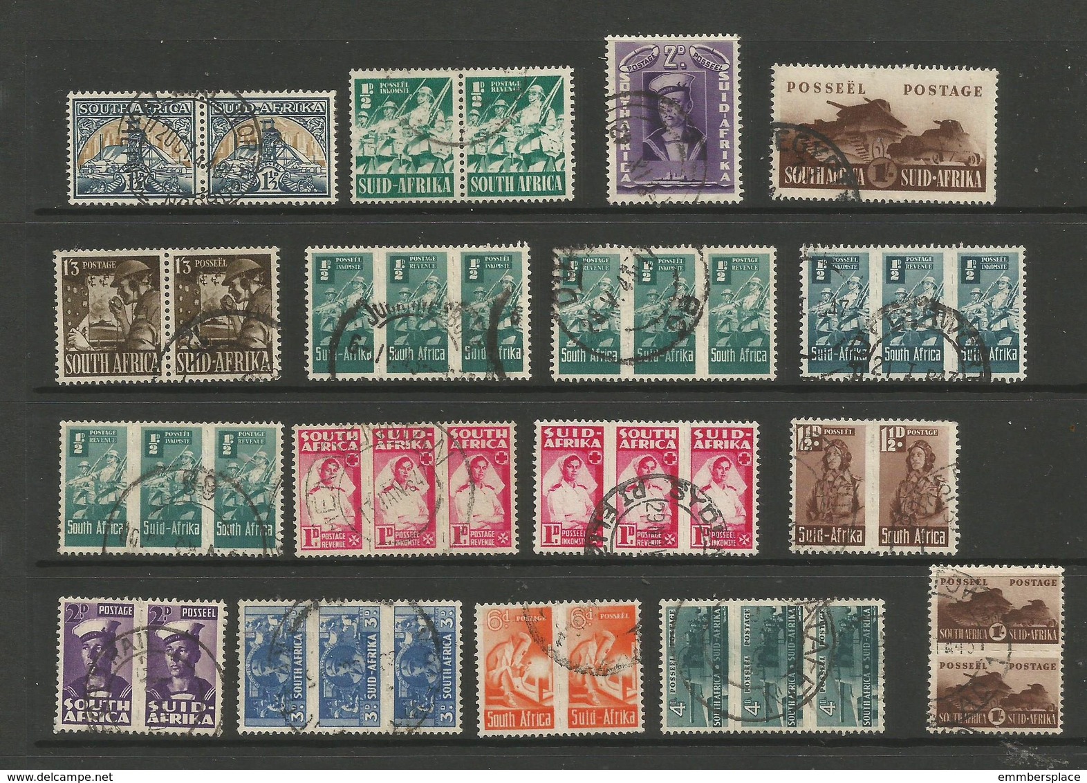 South Africa - 1941-2 Bilinguals Collection Fine Used/very Fine Used - Used Stamps