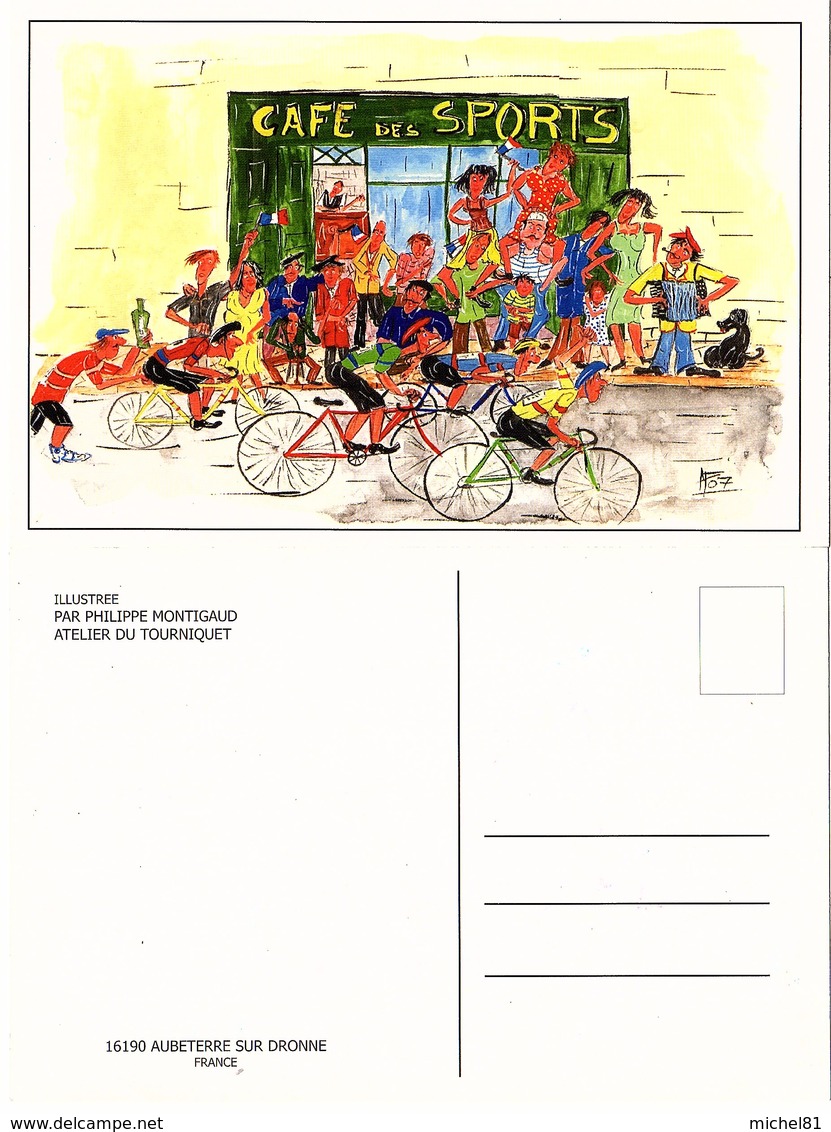 Cyclisme  - Lot De 2 Cartes Postales Représentant Des Courses De Vélos - Bicyclette - Cycling - Ciclismo