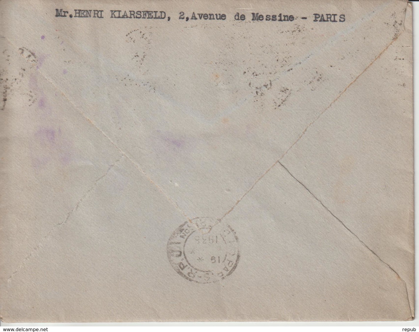 Lettre 1935 De Paris 96 Pour Paris Oblit. RBV - 1921-1960: Periodo Moderno