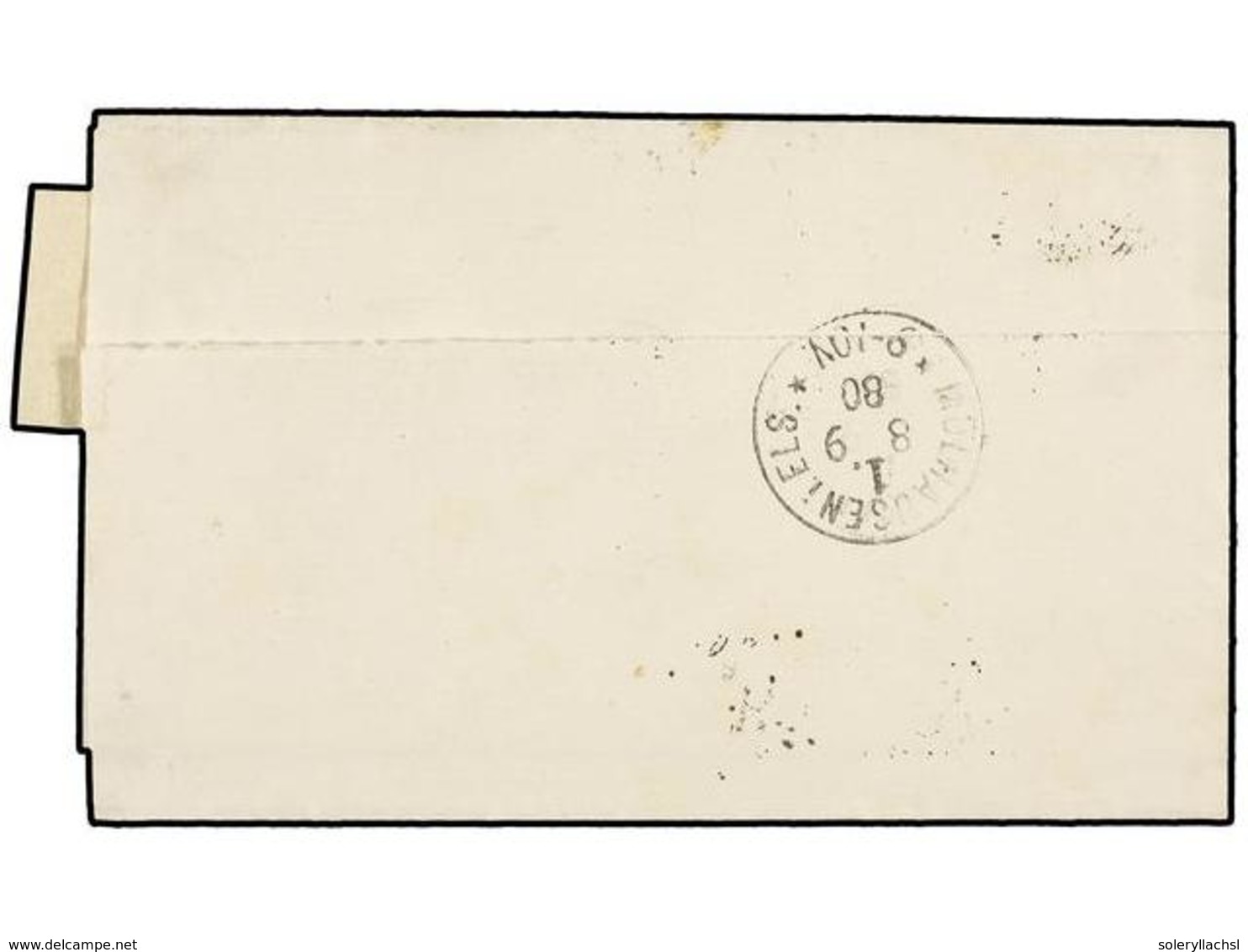 CHINA. 1880. SHAG-HAI To MULHOUSE (Alsace, Germany). Wrapper Circulated With Two 4 Cts. Lilac French Stamp (one With Tea - Autres & Non Classés