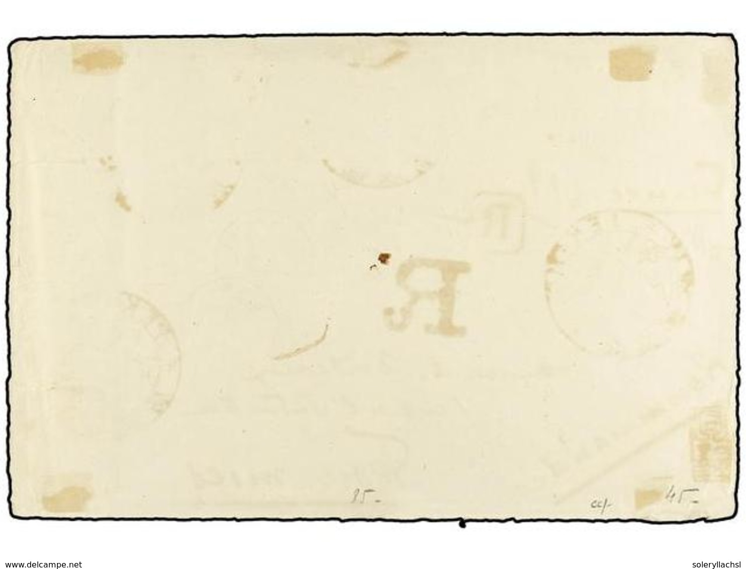 CHINA. 1897. FRONT ONLY. SHANGHAI To FRANCE. Registered Cover Front Franked With Small Figures Surcharge On Dowager 1/2  - Autres & Non Classés