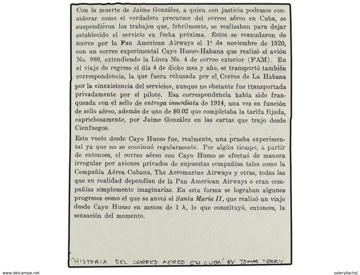 CUBA. 1920 (1 Noviembre). VUELO EXPERIMENTAL KEY WEST-HABANA. Dos Sobres, Uno Circulado Con Sello USA De 6 Ctvos. Naranj - Autres & Non Classés