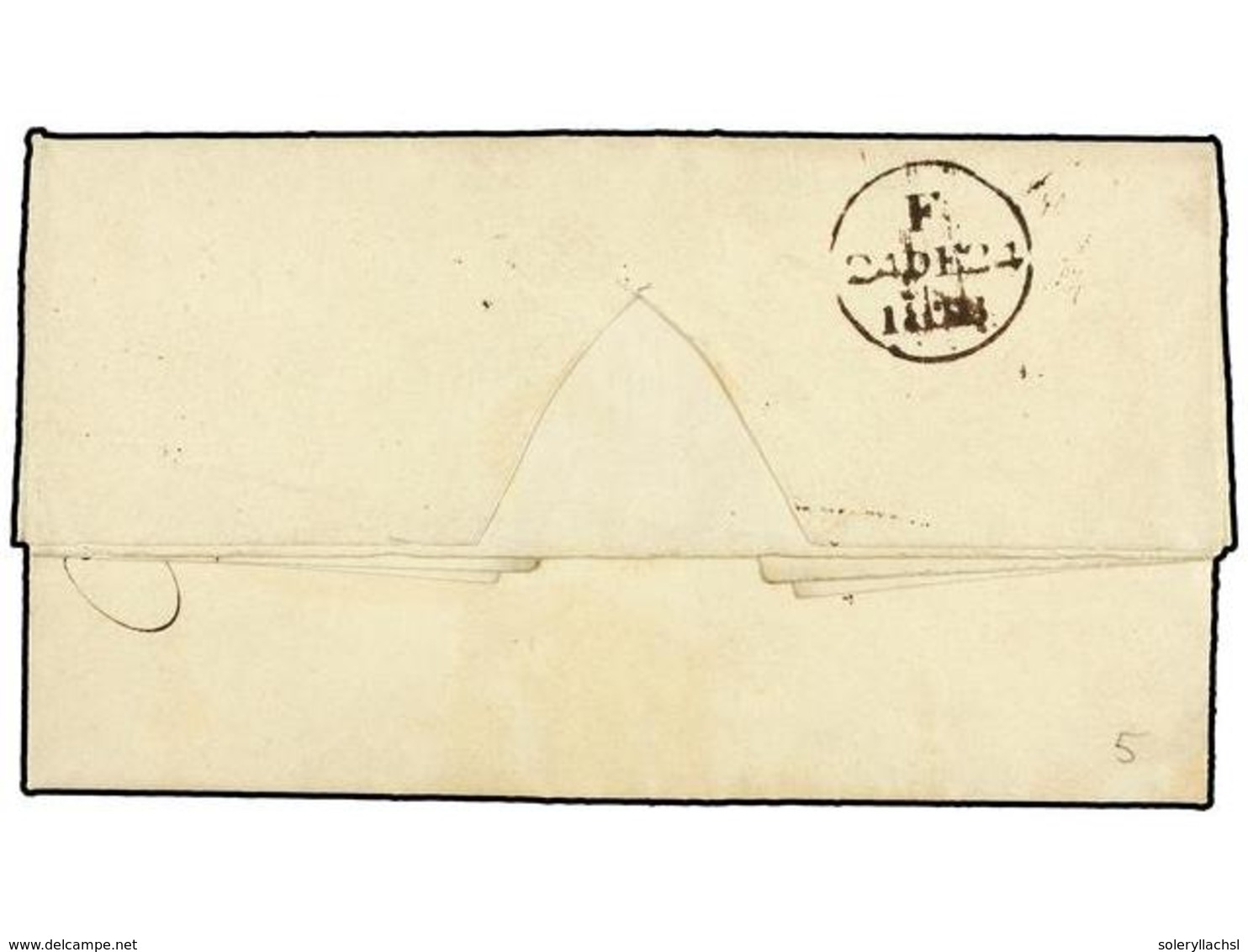 ANTILLAS DANESAS. 1818 (Nov. 18). ST. THOMAS To LONDON. Entire Letter Bearing B.P.O. Straightline Cancel ST. THOMAS. Fin - Otros & Sin Clasificación