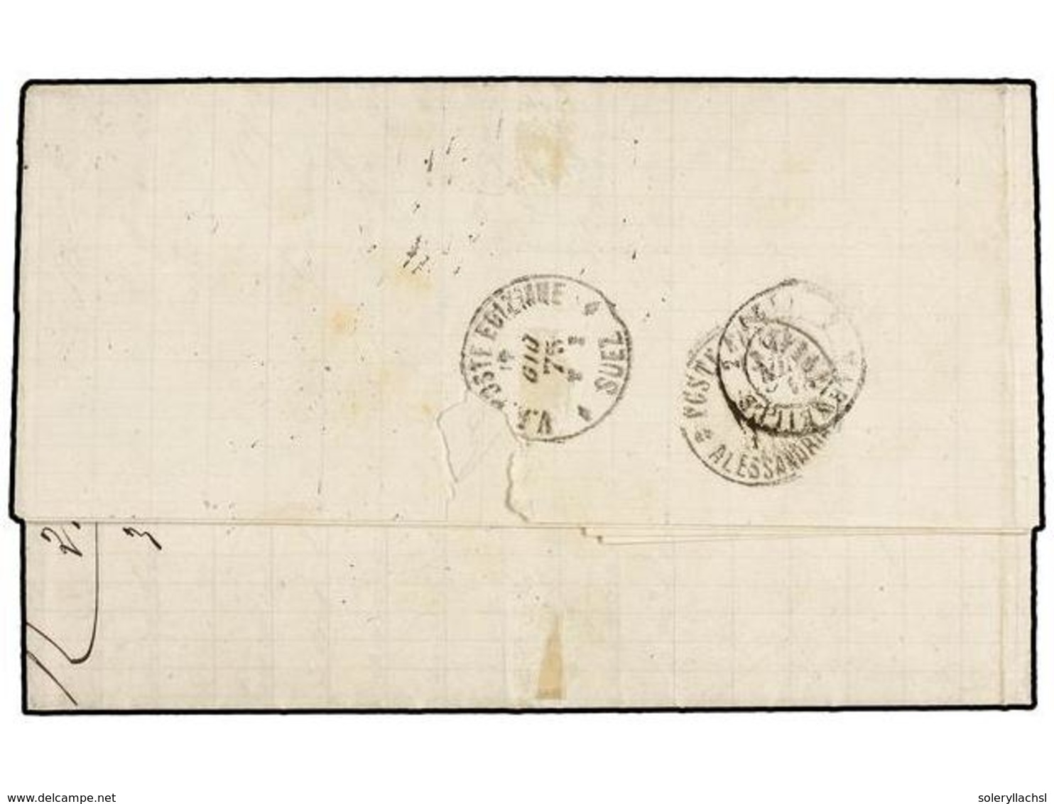 EGIPTO. 1875 (Mai 27). MASSAWA (Eritrea) To MARSEILLE (France). Entire Letter With Full Contents. Franked By 1872 20 Pa. - Other & Unclassified