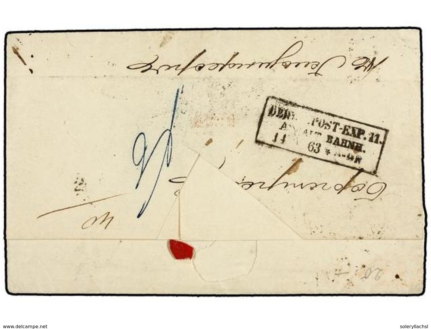 ALEMANIA ANTIGUOS ESTADOS: SAJONIA. 1863. DRESDEN To HELSINGFORS (Finland). 1 Ngrs. Black On Rose And 10 Ngr. Blue, Red  - Autres & Non Classés