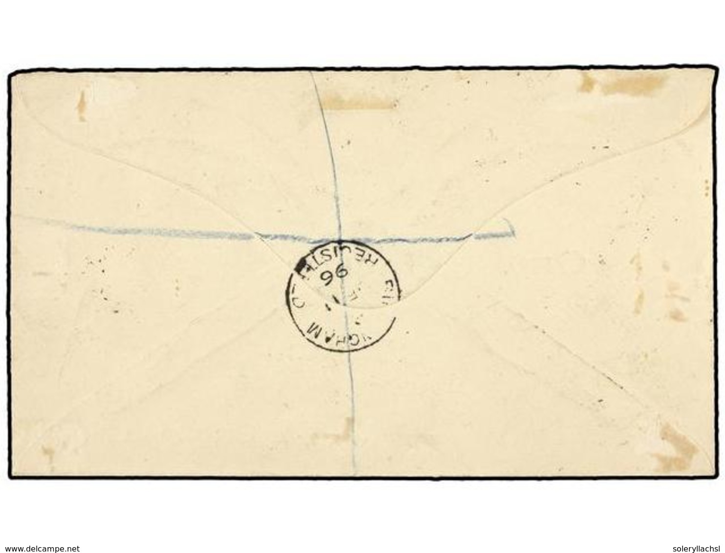 GAMBIA. Sg.21/35. 1896. BATHURST To ENGLAND. Complete Set On Registered Cover. Fine And RARE. Arrival On Back. - Other & Unclassified