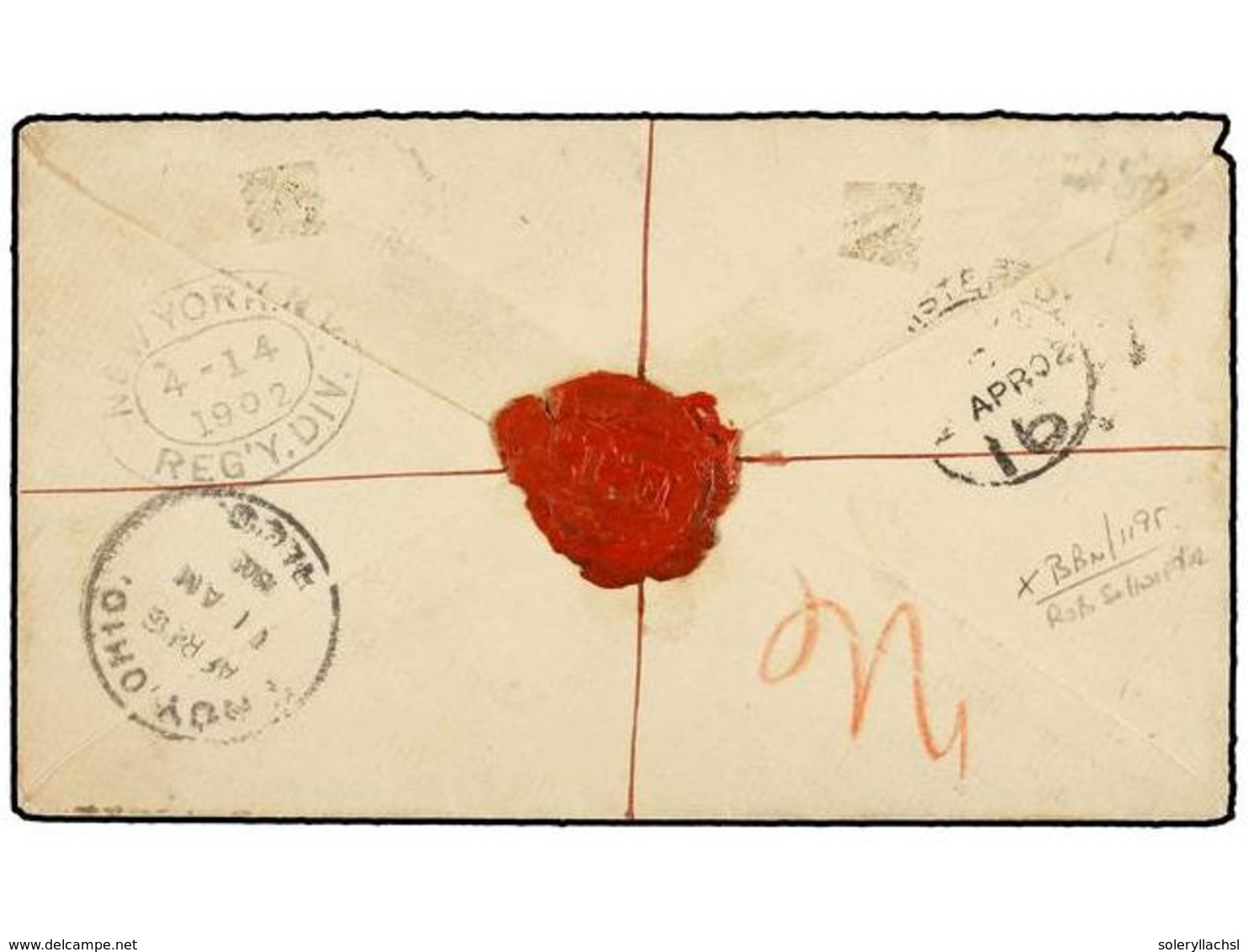 GAMBIA. Sg.33. 1902. GAMBIA To OHIO (U.S.A.). Envelope Franked With 6 D. Olive Stamp Tied By REGISTERED/GAMBIA Cds. - Other & Unclassified
