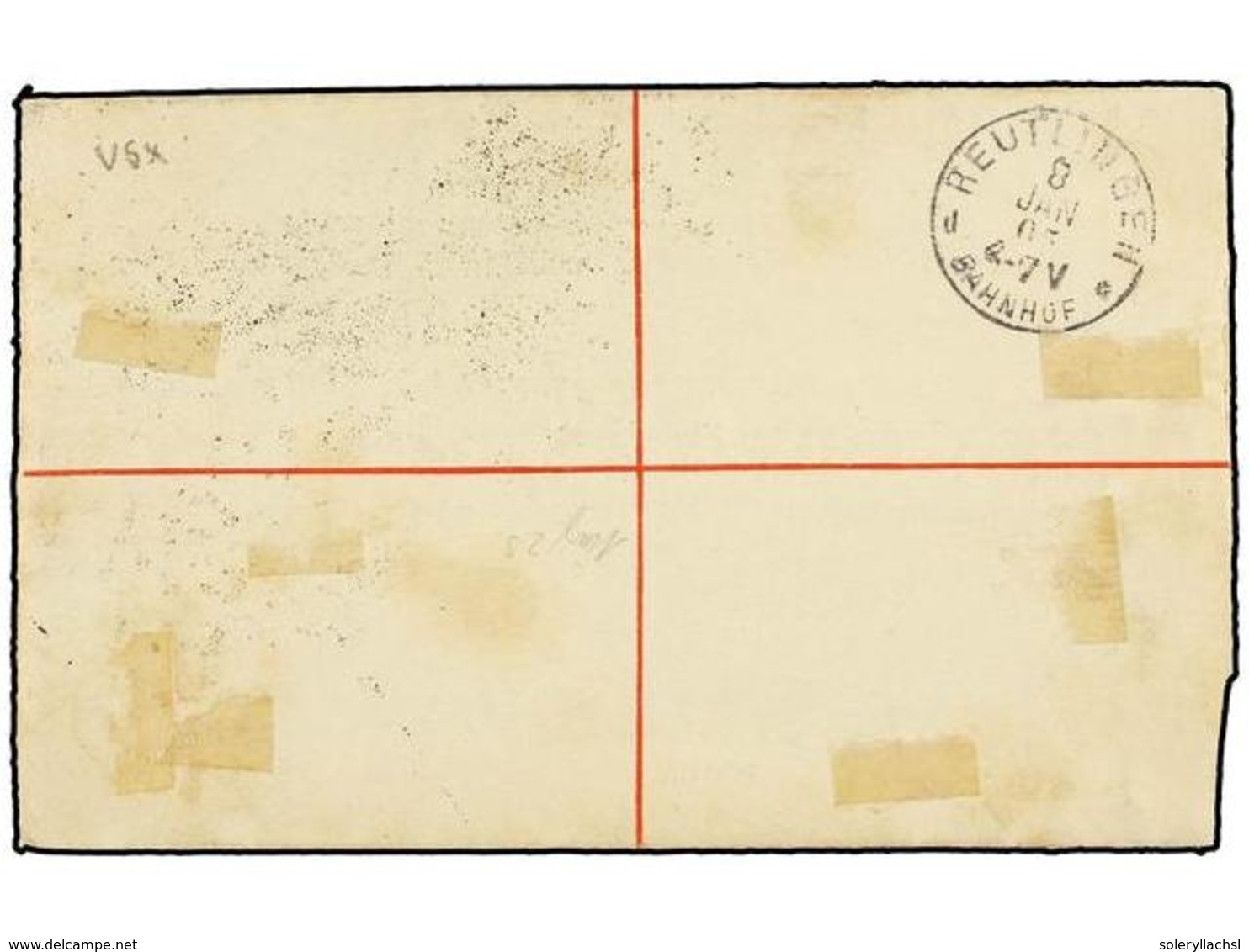 GIBRALTAR. Sg.58, 60, 62. 1905. GIBRALTAR To GERMANY. 2 D. Red, Registered Envelope Uprated With 2 D., 6 D. And 2 Sh. Ar - Autres & Non Classés