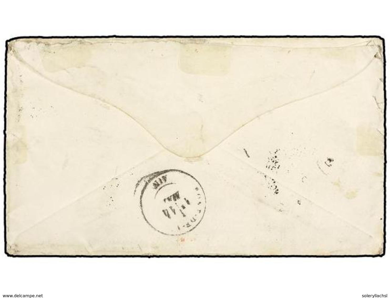 COSTA DE ORO. 1879. CAPE COAST To FRANCE. 4 D. Lilac (2) Cancelled With Oval "566" And Marked PAID AT CAPE COAST CASTLE  - Autres & Non Classés